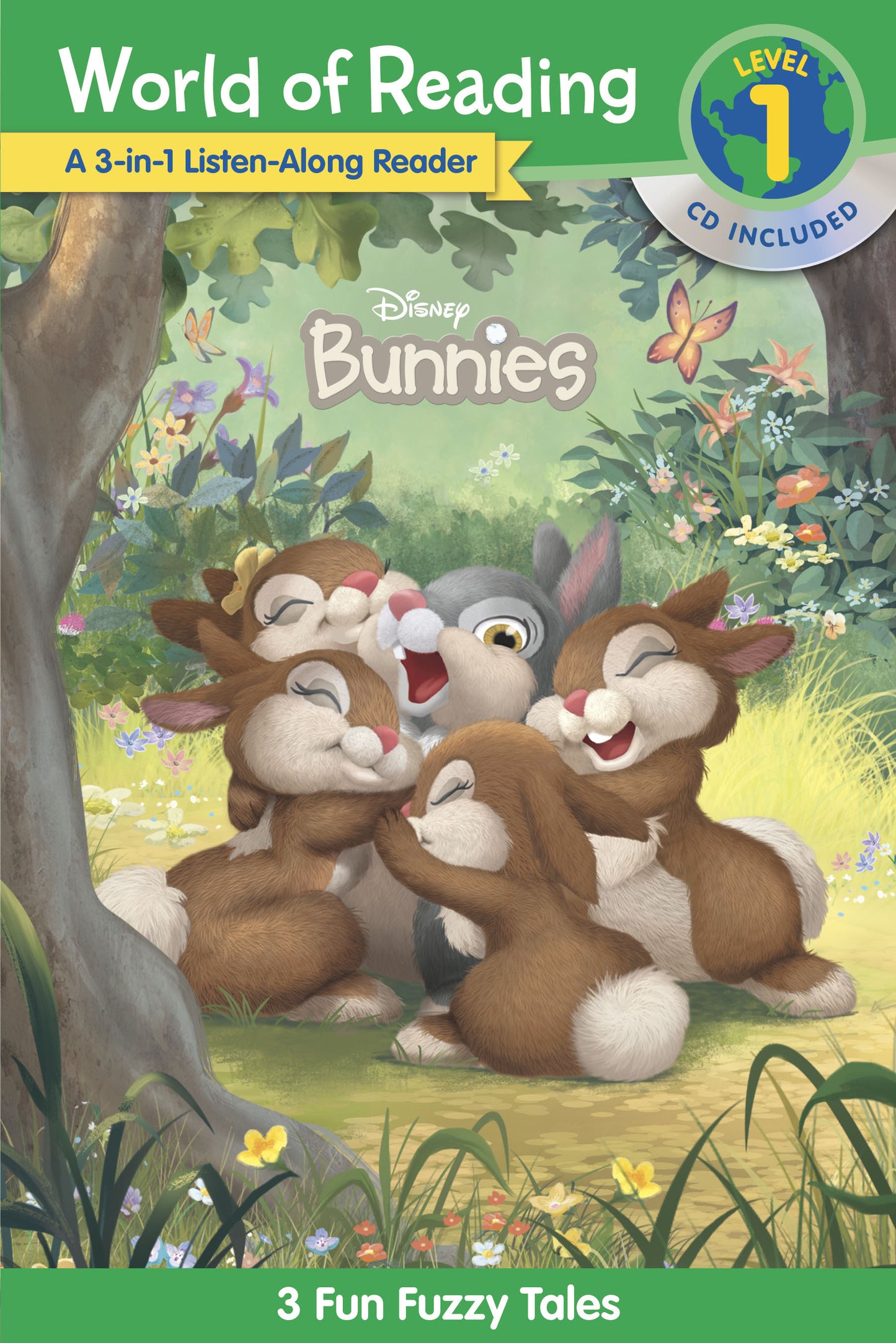 World of Reading: Disney Bunnies 3-in-1 Listen-Along Reader-Level 1 - 3 Fun Fuzzy Tales (World of Reading)