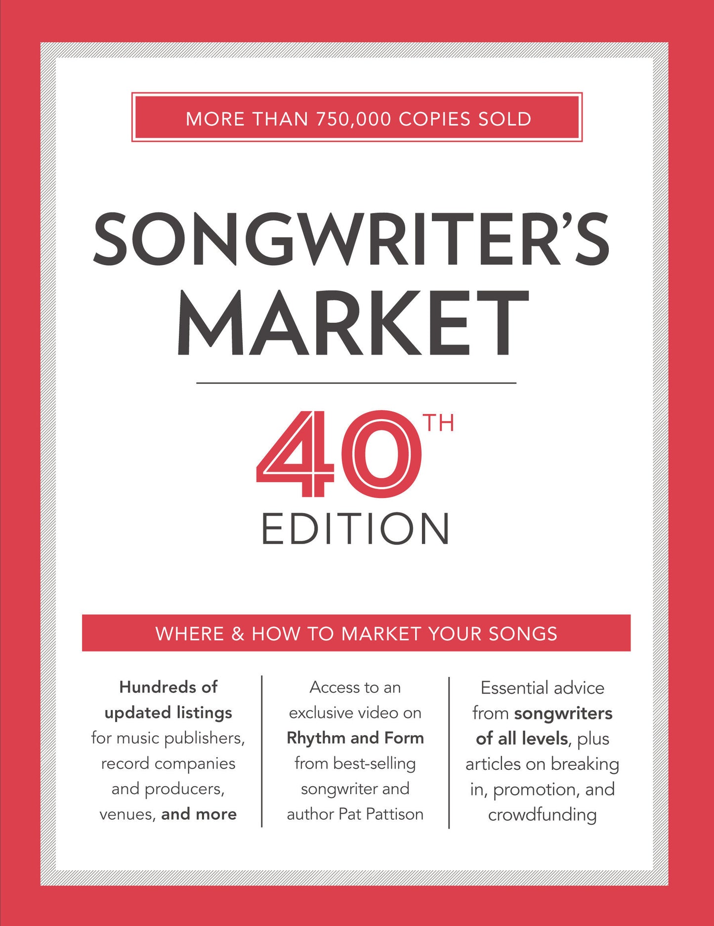 Songwriter's Market 40th Edition - Where & How to Market Your Songs (Market)