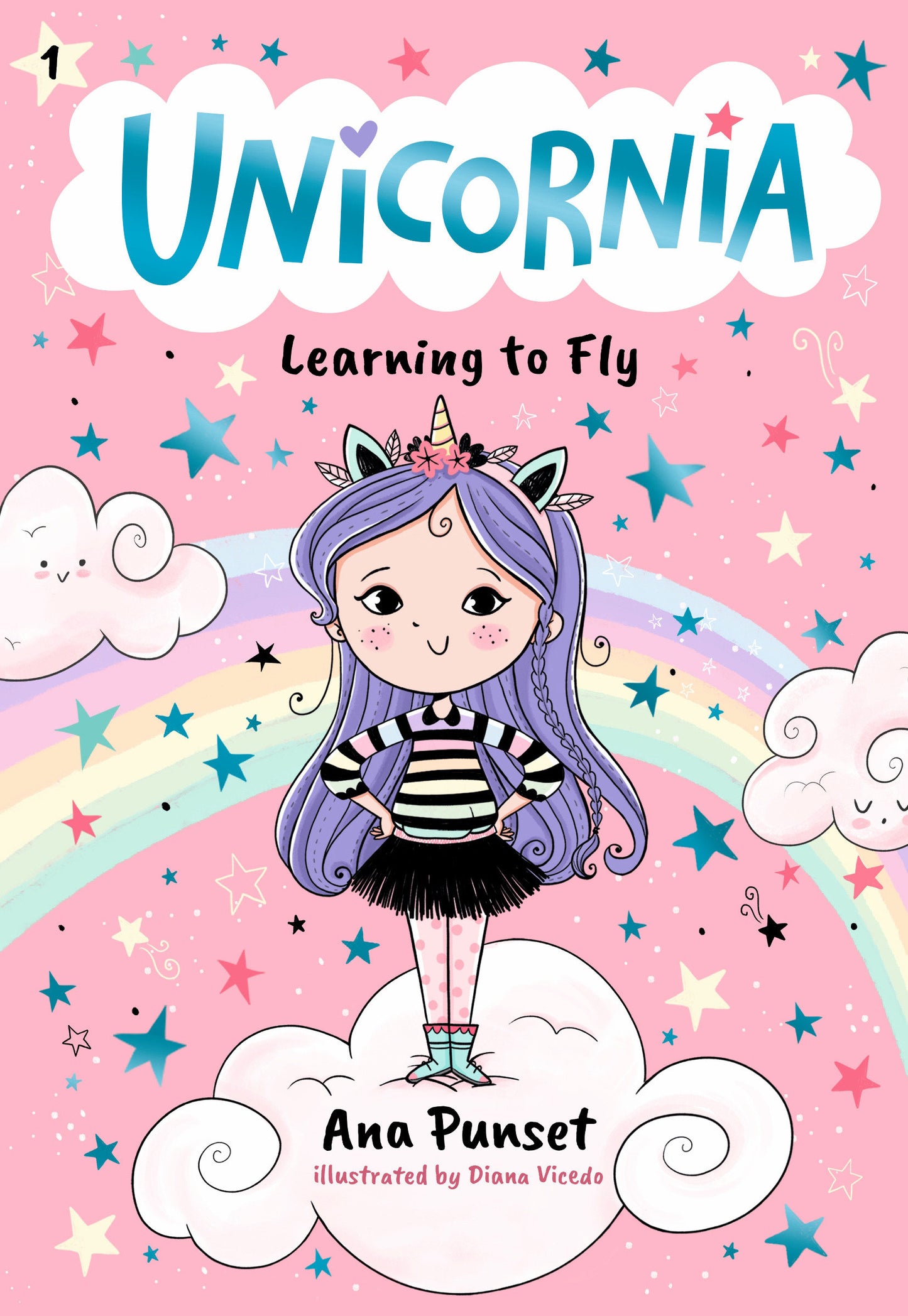 Unicornia: Learning to Fly - (A Magical Chapter Book for Kids Ages 5-7 about Friendship, Courage, and Learning Something New) (Unicornia) (Book:1)