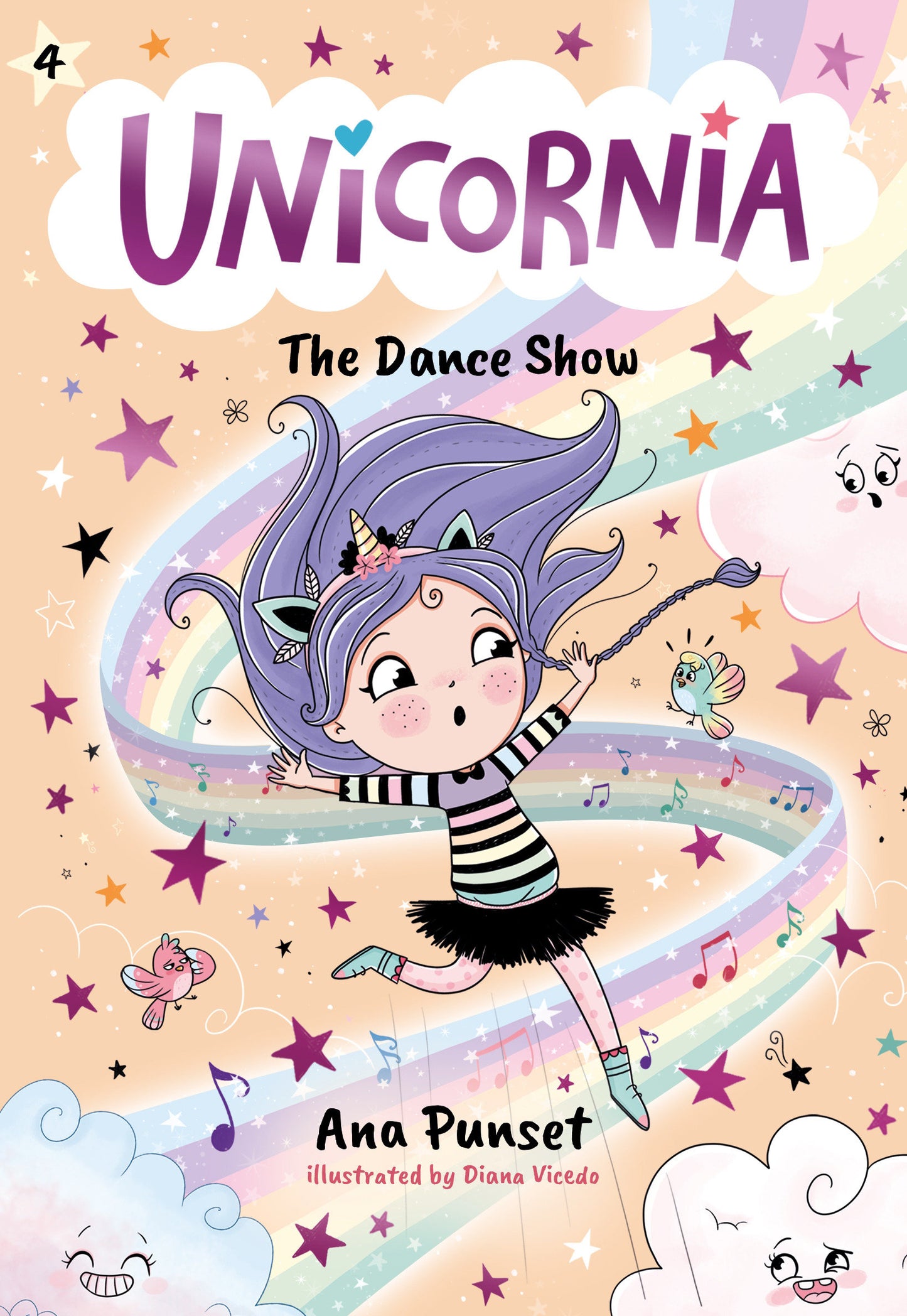 Unicornia: The Dance Show - (A Magical Chapter Book for Kids Ages 5-7 about Friendship, Confidence, and Sparkly Stage Dreams) (Unicornia) (Book:4)