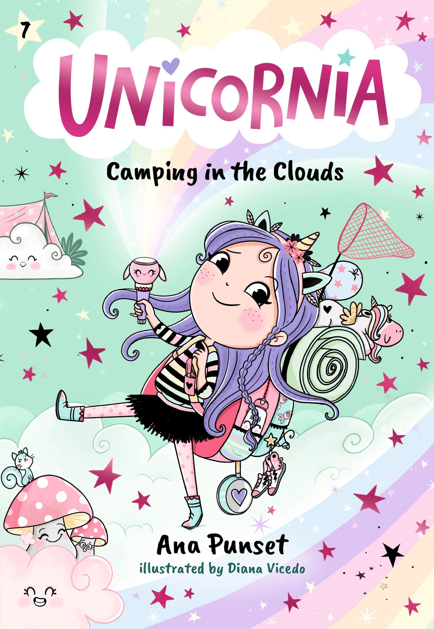Unicornia: Camping in the Clouds (Unicornia) (Book:7)