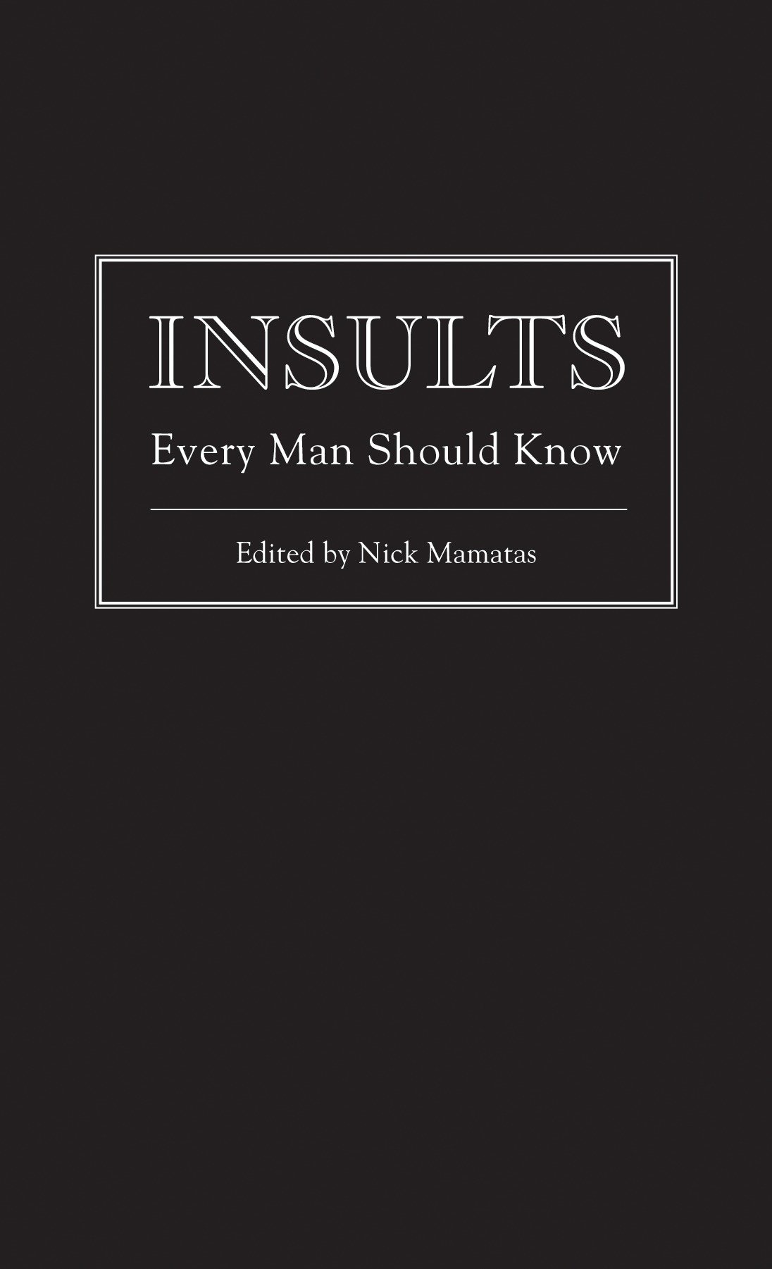 Insults Every Man Should Know (Stuff You Should Know) (Book:7)