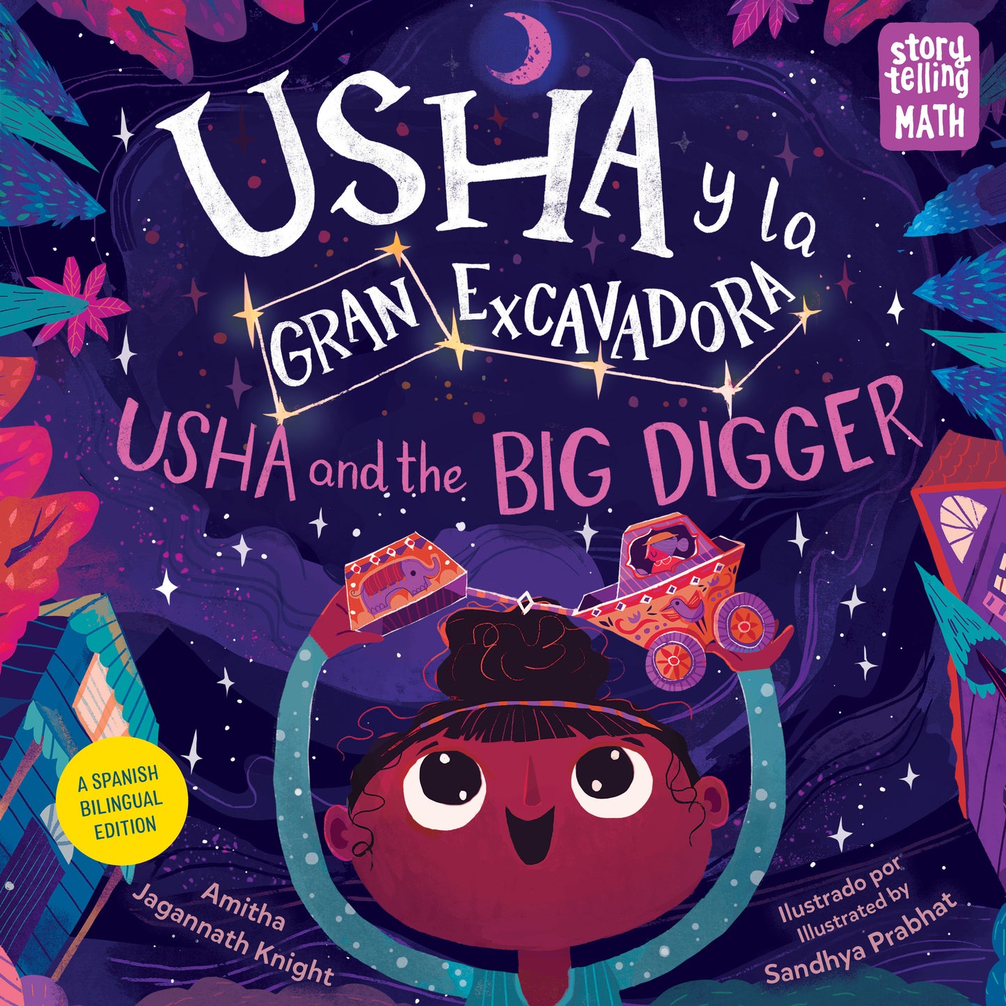 Usha y la Gran Excavadora / Usha and the Big Digger (Spanish Bilingual Edition), Usha and the Big Digger (Storytelling Math)
