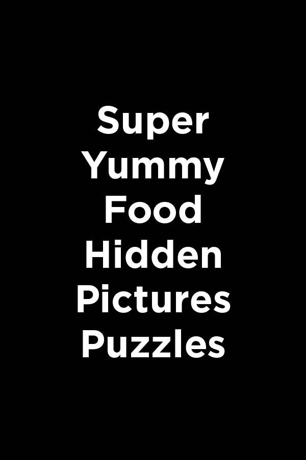 Super Sticker Food Hidden Pictures