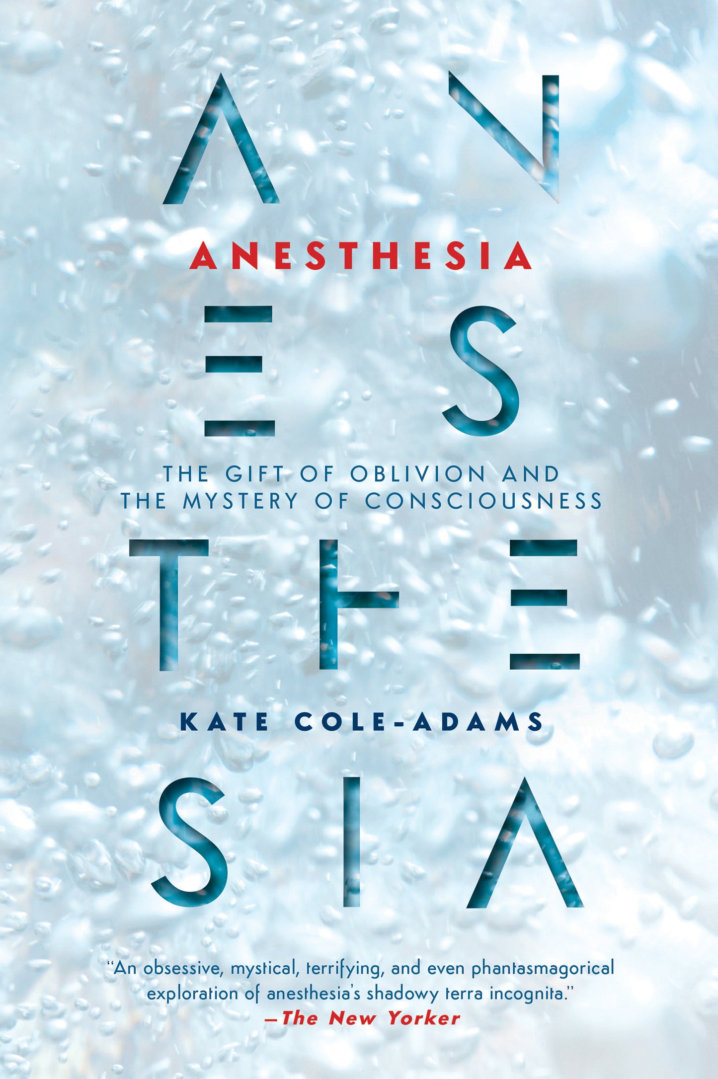 Anesthesia - The Gift of Oblivion and the Mystery of Consciousness