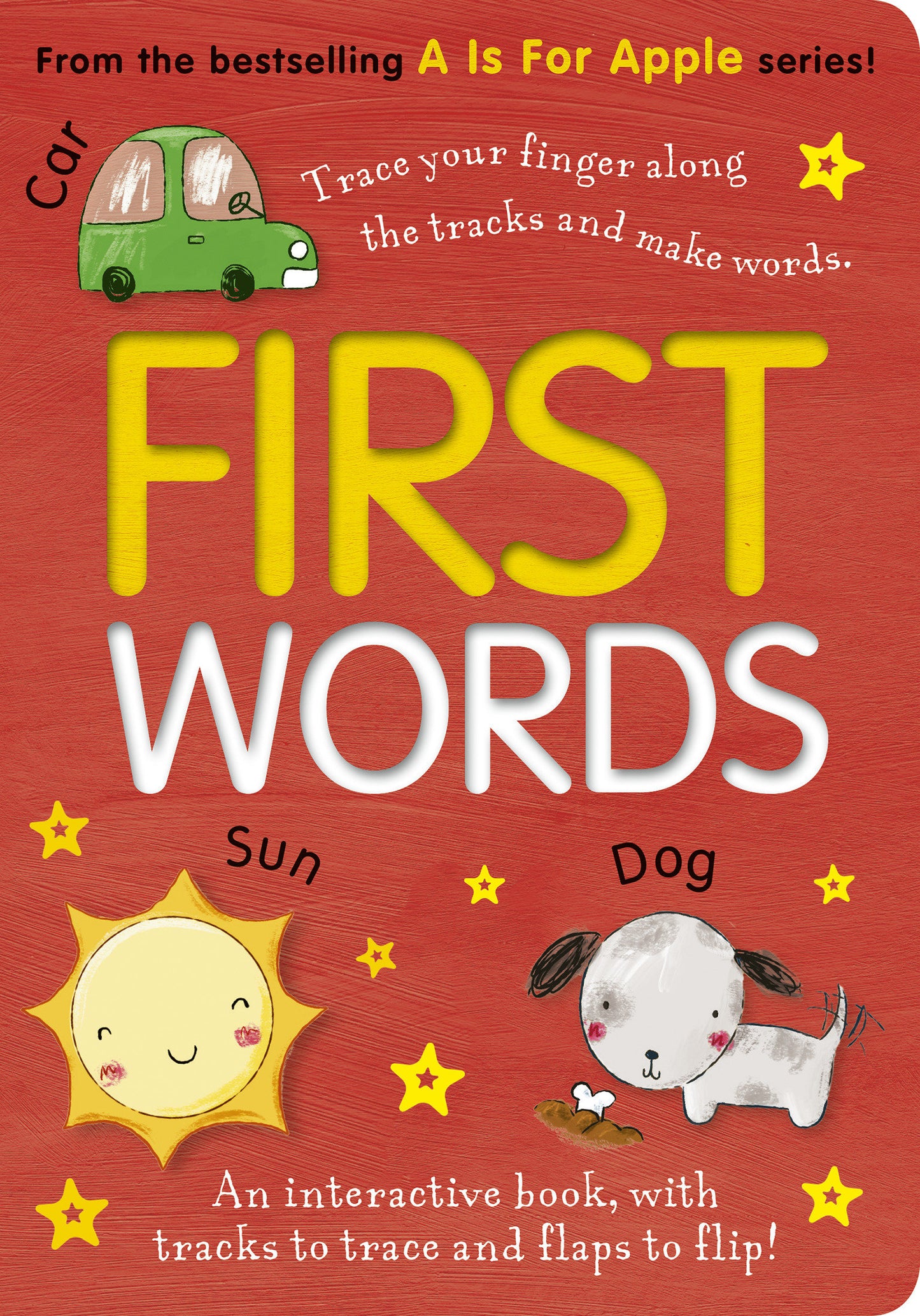 First Words - An interactive book, with tracks to trace and flaps to lift!