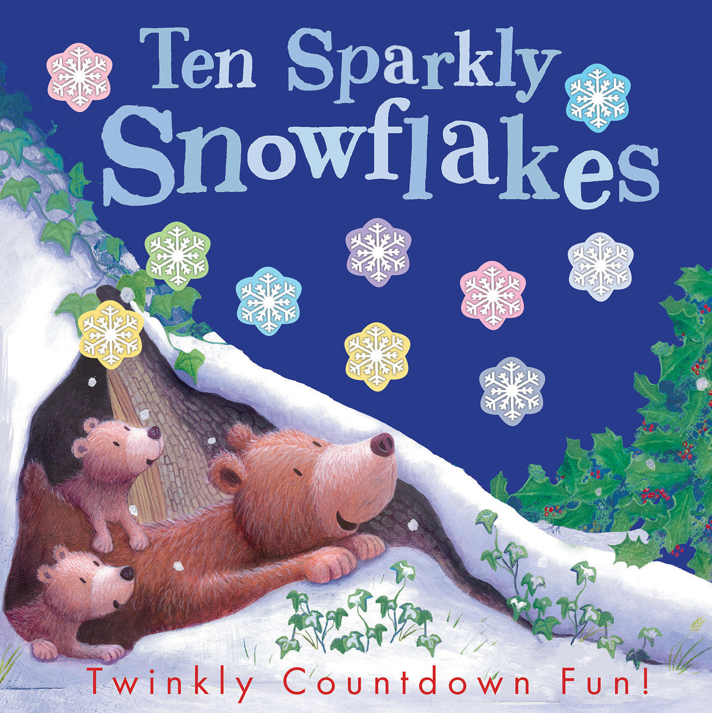 Ten Sparkly Snowflakes - Twinkly Countdown Fun!