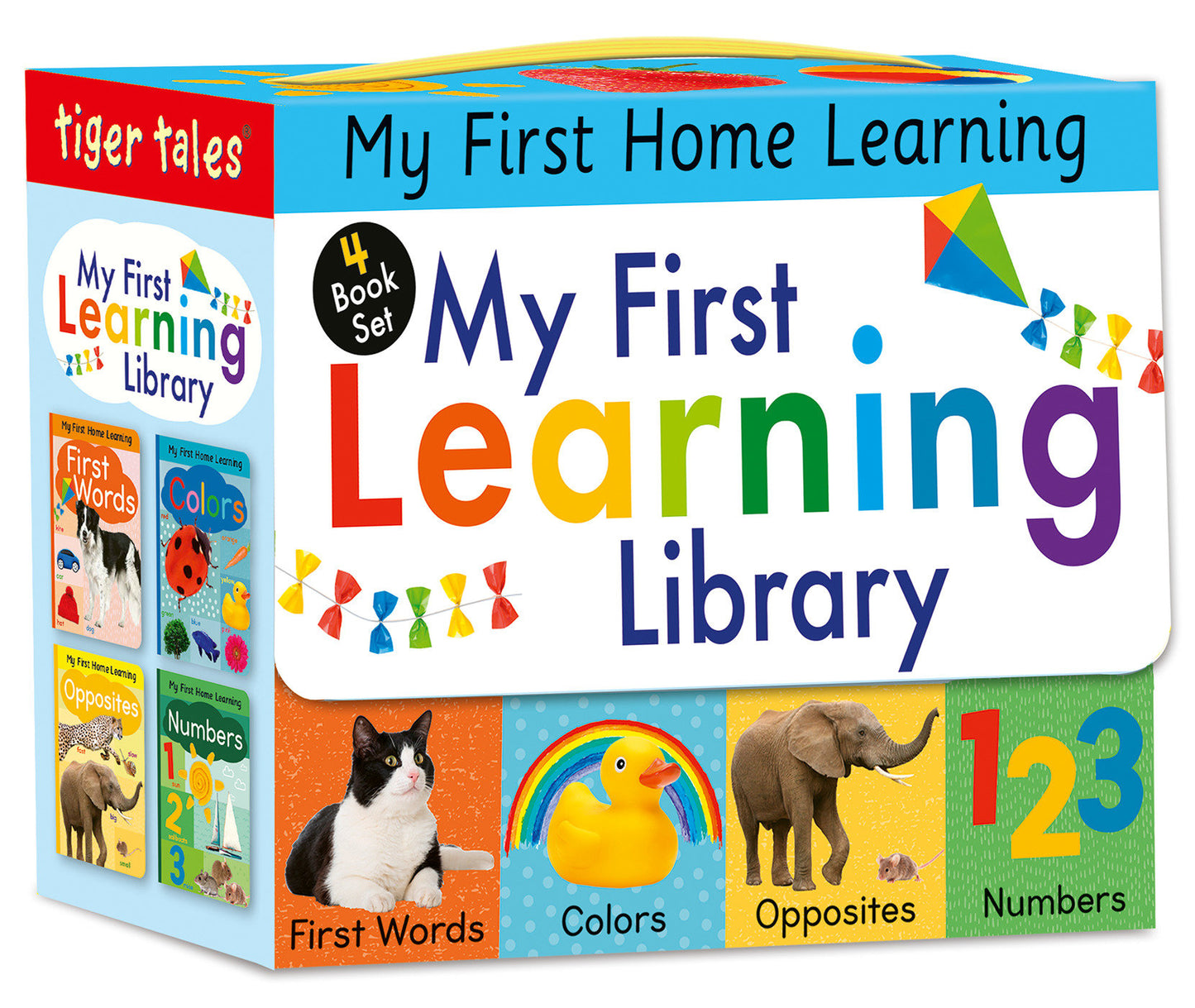 My First Learning Library 4-Book Boxed Set - Includes First Words, Colors, Opposites, and Numbers (My First Home Learning)