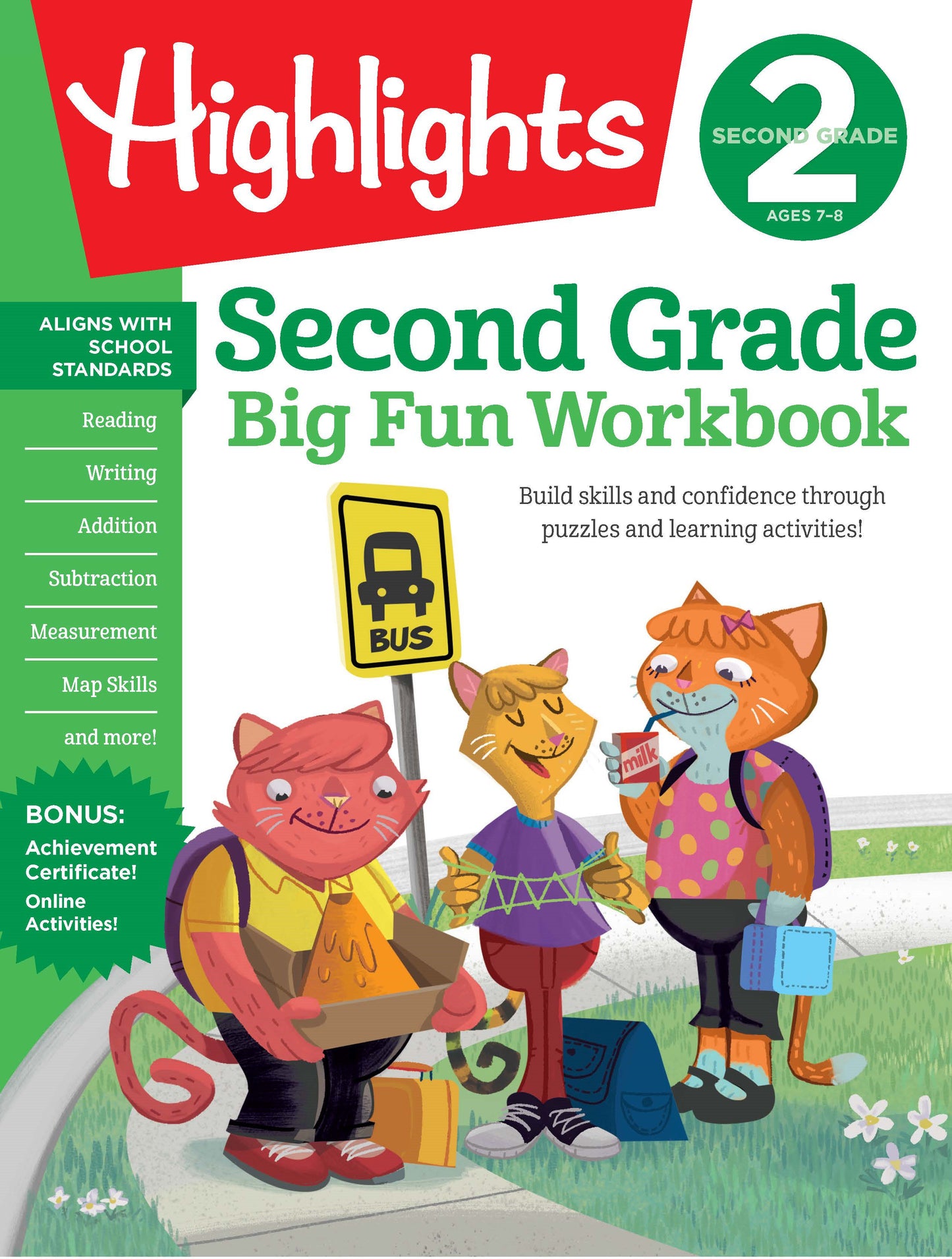 Second Grade Big Fun Workbook - 256 Pages of Puzzle-Based Practice in Math, Reading, Science and More, A Fun Second Grade Workbook for Kids to Build School Skills (Highlights Big Fun Activity Workbooks)