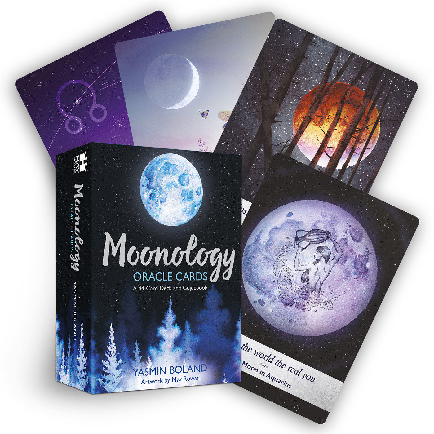 Moonology Oracle Cards - A 44-Card Moon Astrology Oracle Deck and Guidebook