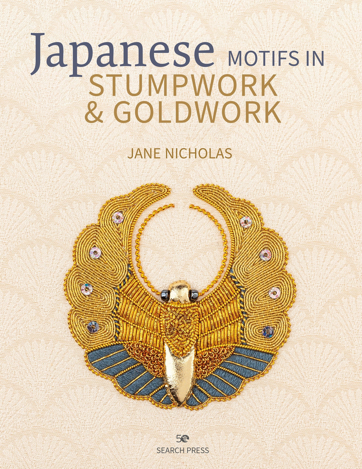 Japanese Motifs in Stumpwork & Goldwork - Embroidered designs inspired by Japanese family crests