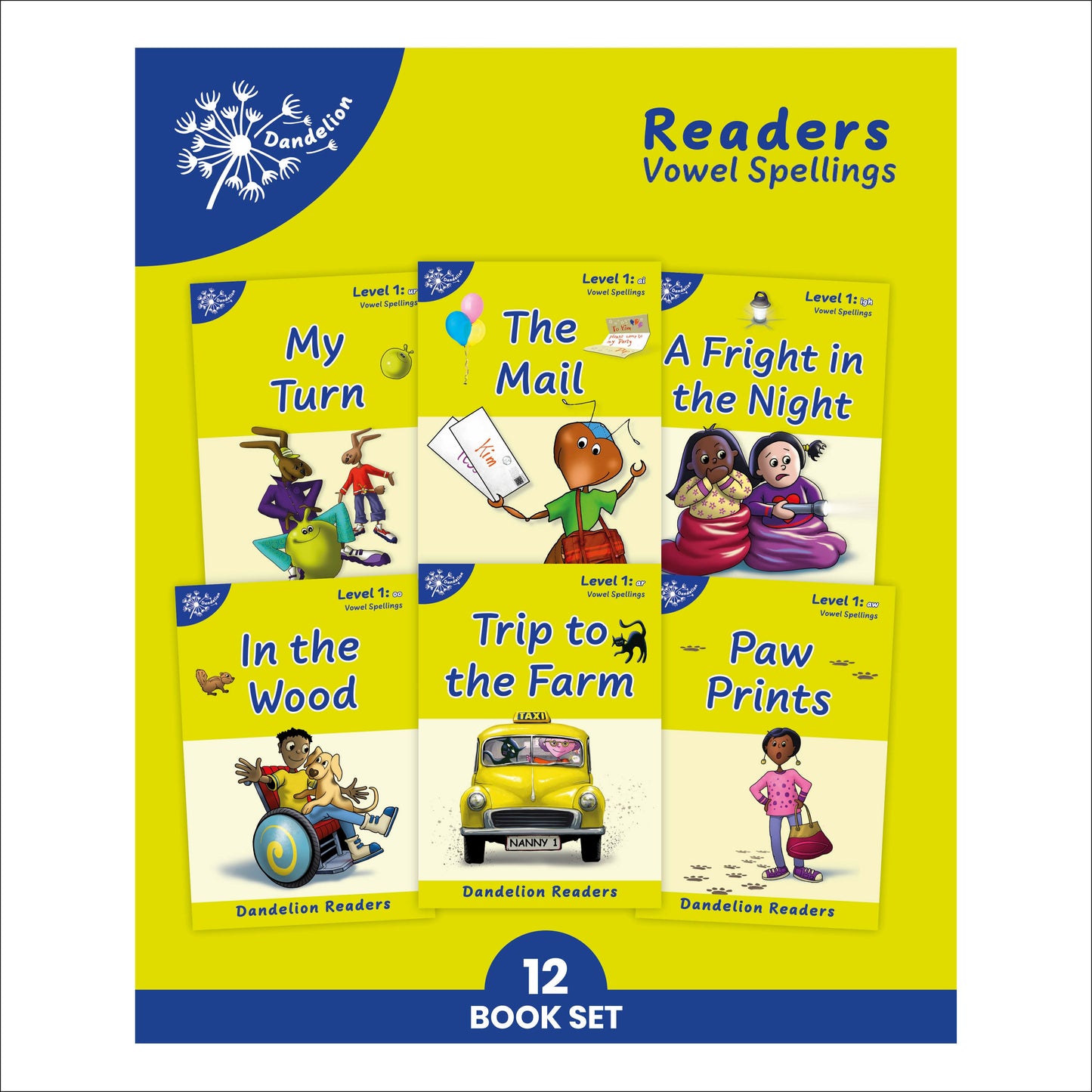 Phonic Books Dandelion Readers Vowel Spellings Level 1 The Mail - Decodable Books for Beginner Readers Vowel Teams (Phonic Books Beginner Decodable)