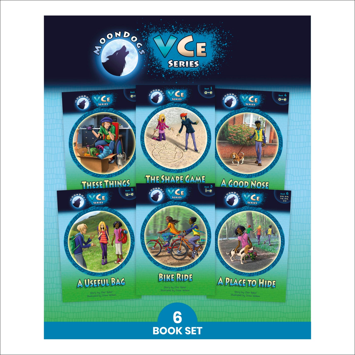 Phonic Books Moon Dogs VCe Spellings - Decodable Books for Older Readers (Silent "e") (Phonic Books Catch-Up Decodable Readers)