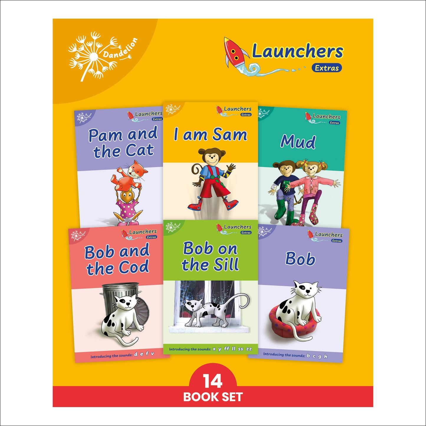 Phonic Books Dandelion Launchers Extras Stages 1-7 I Am Sam - Decodable Books for Beginner Readers Sounds of the Alphabet (Phonic Books Beginner Decodable)