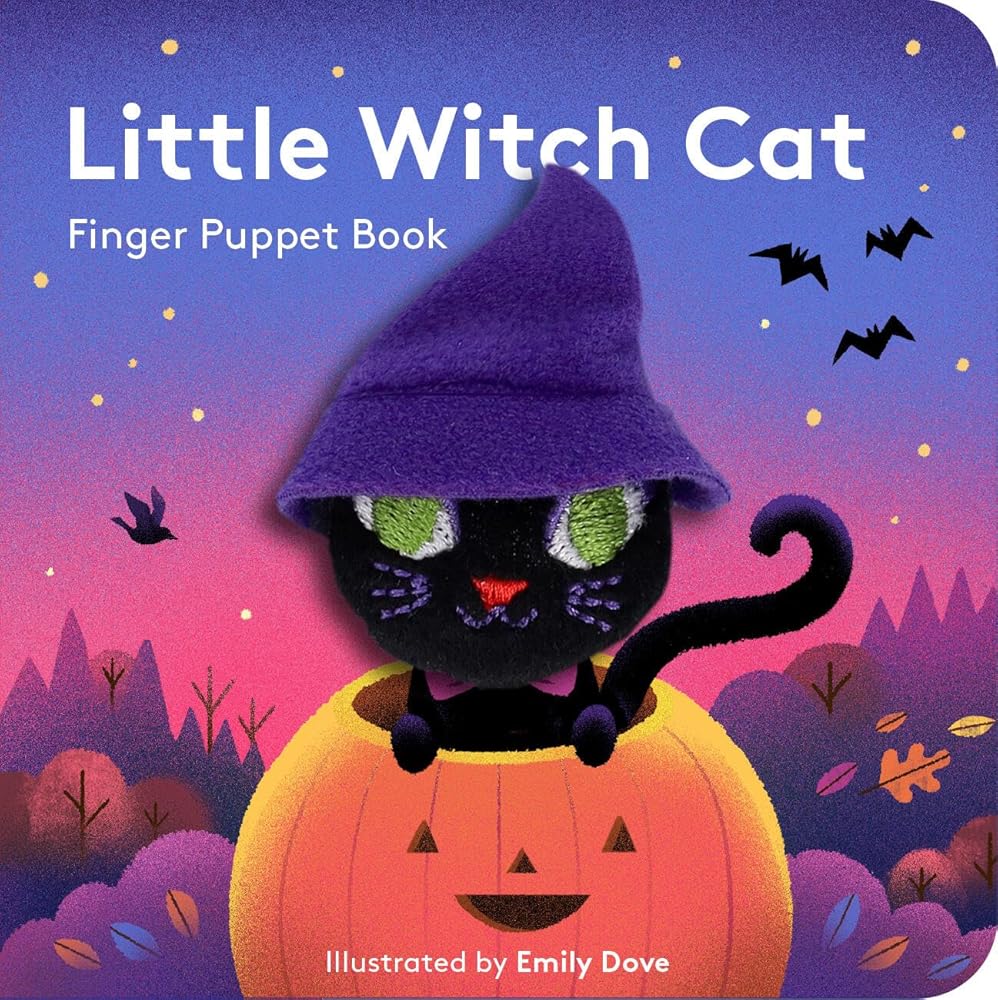 Little Witch Cat: Finger Puppet Book (Little Finger Puppet) by Emily Dove