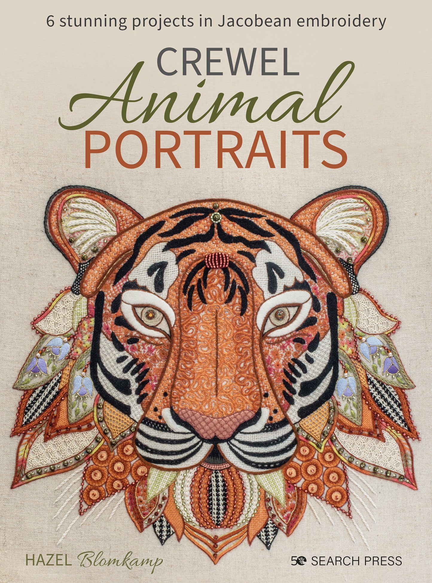 Crewel Animal Portraits - 6 stunning projects in Jacobean embroidery