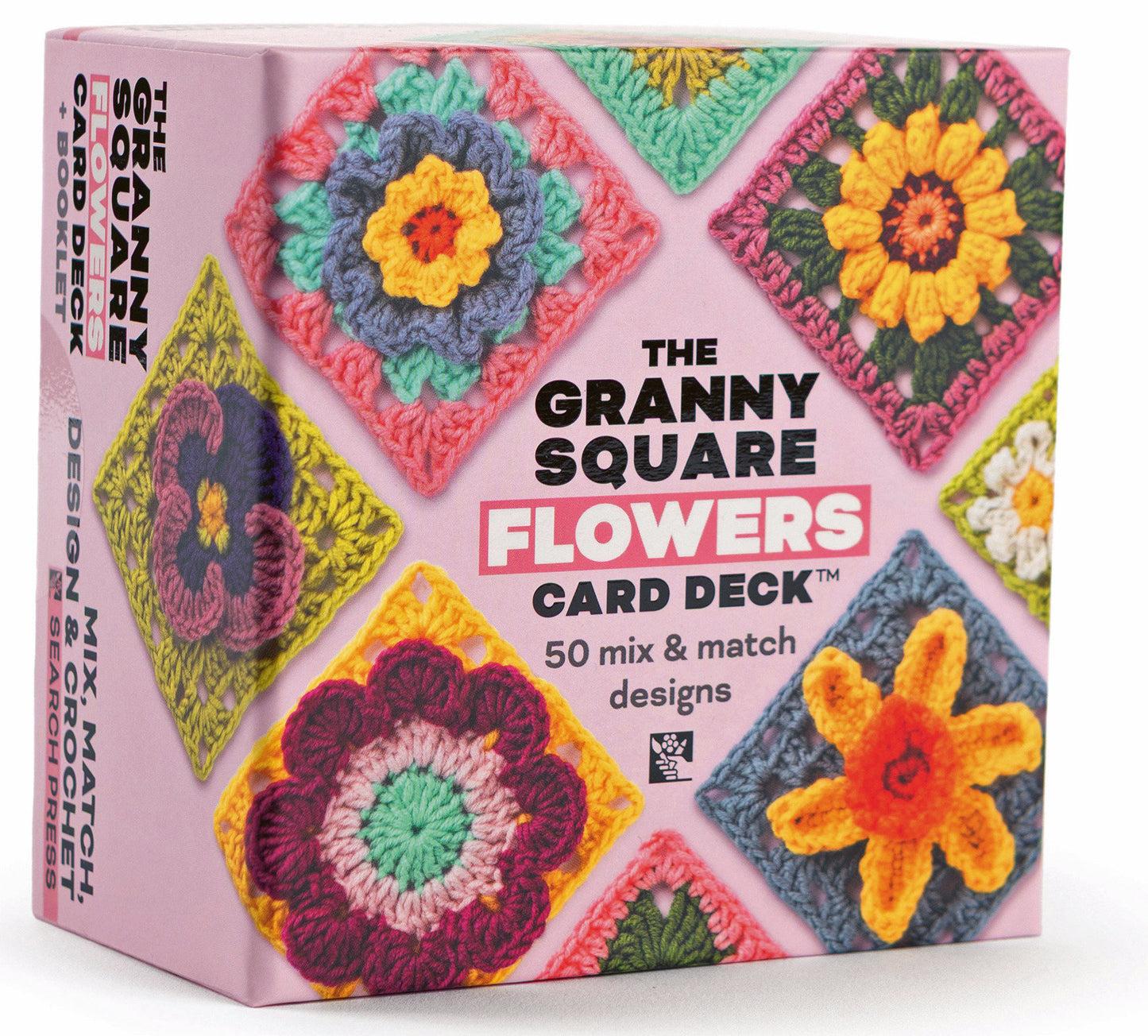 The Granny Square Flowers Card Deck - 50 Mix and Match Designs