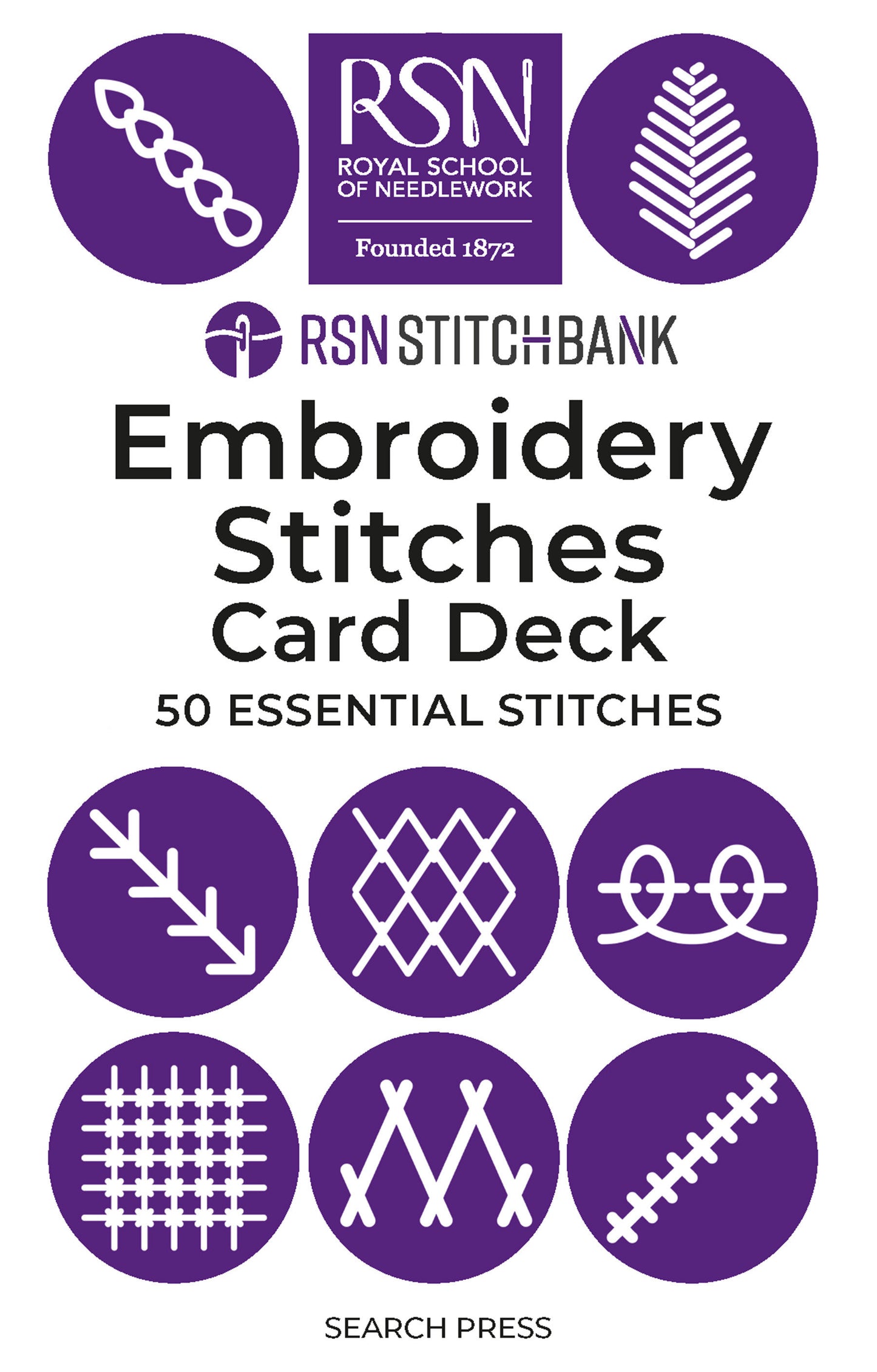 RSN Stitch Bank: The Embroidery Stitches Card Deck - 50 Essential Stitches