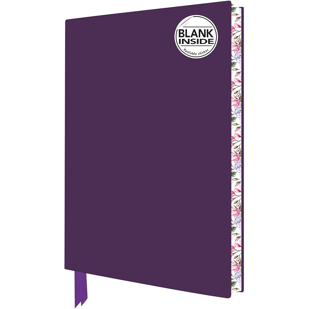 Purple Blank Artisan Notebook (Flame Tree Journals) (Blank Artisan Notebooks) by Flame Tree Studio