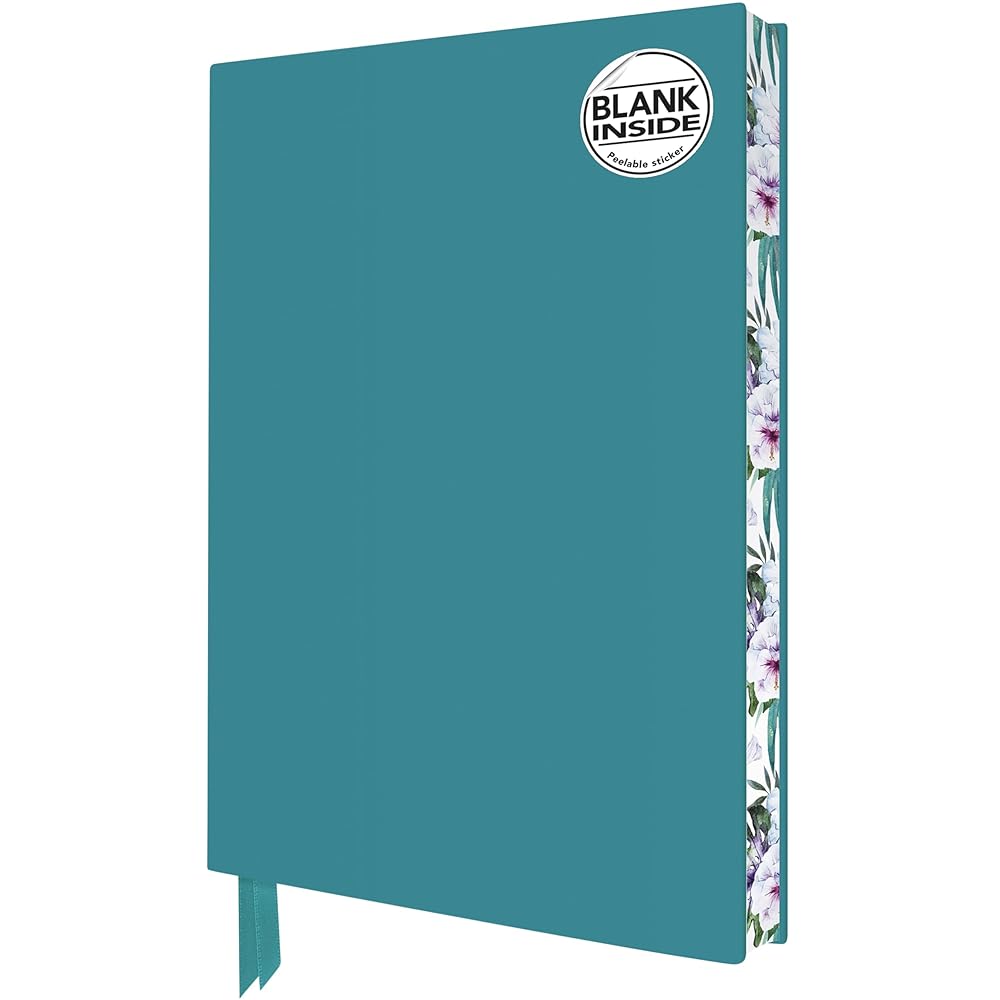 Turquoise Blank Artisan Notebook (Flame Tree Journals) (Blank Artisan Notebooks) by Flame Tree Studio