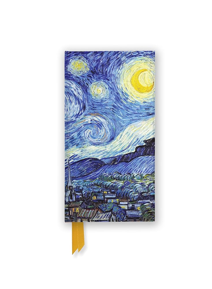 Foiled Slimline Journal #12: Vincent Van Gogh, Starry Night by FLAME TREE STUDIO