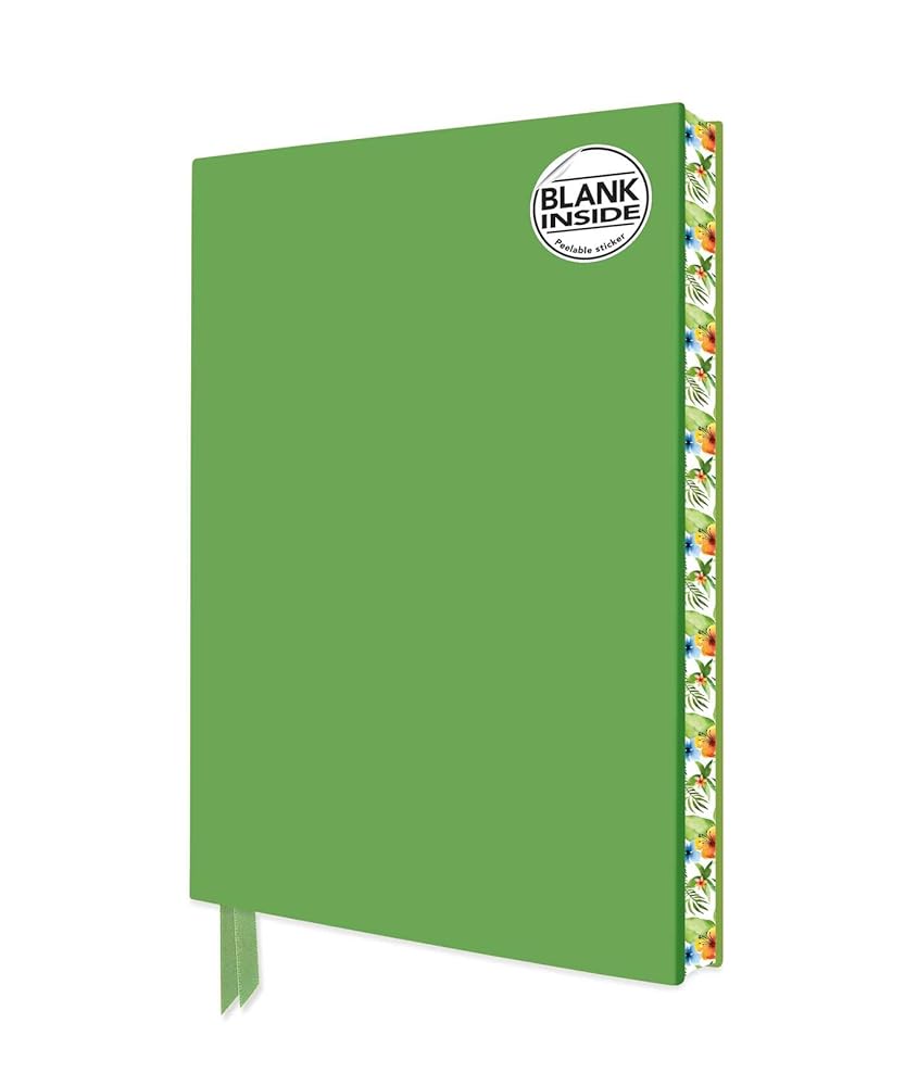 Spring Green Blank Artisan Notebook (Flame Tree Journals) (Blank Artisan Notebooks) by Flame Tree Studio