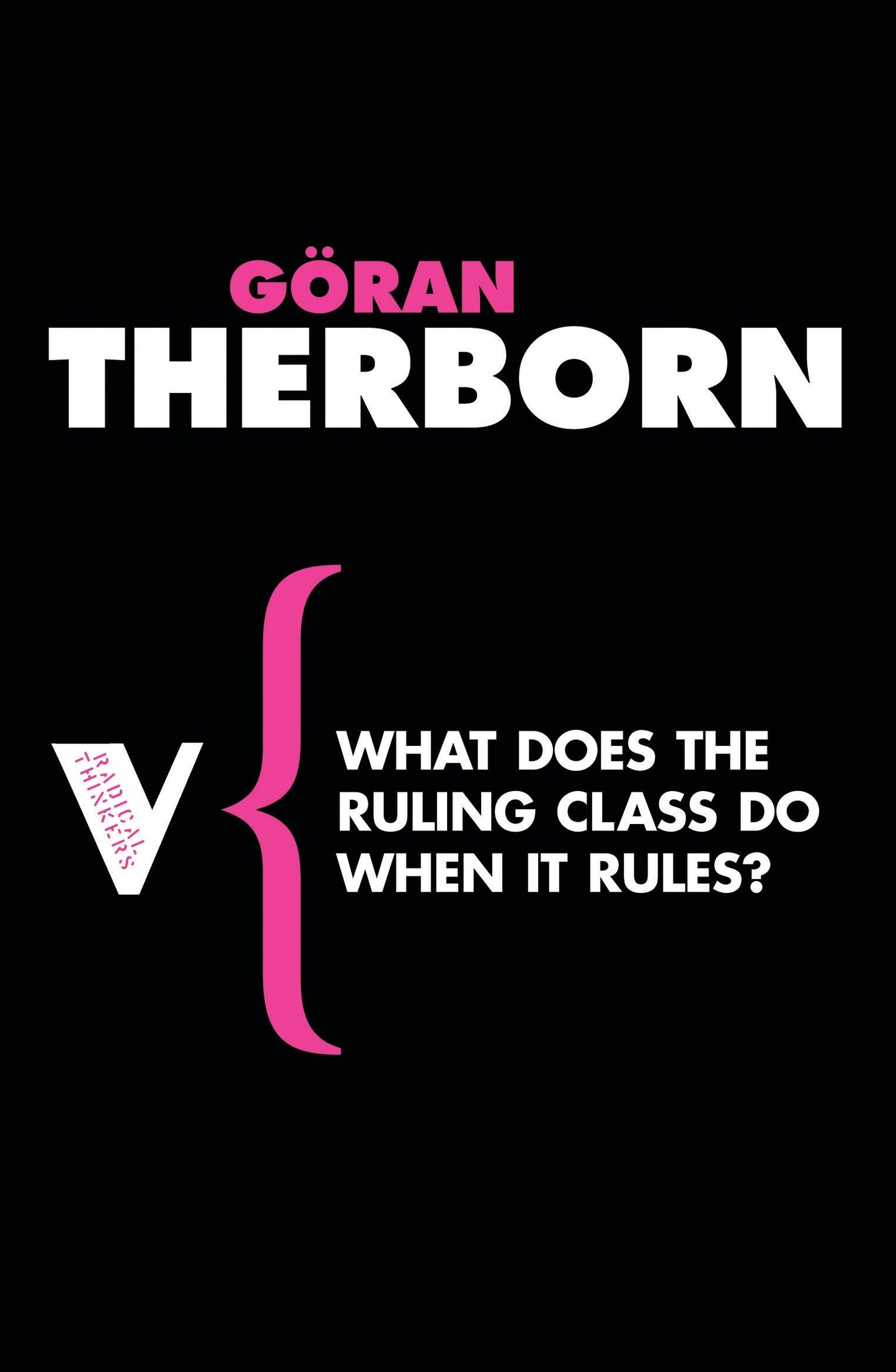 What Does the Ruling Class Do When It Rules? - State Apparatuses and State Power under Feudalism, Capitalism and Socialism (Radical Thinkers)