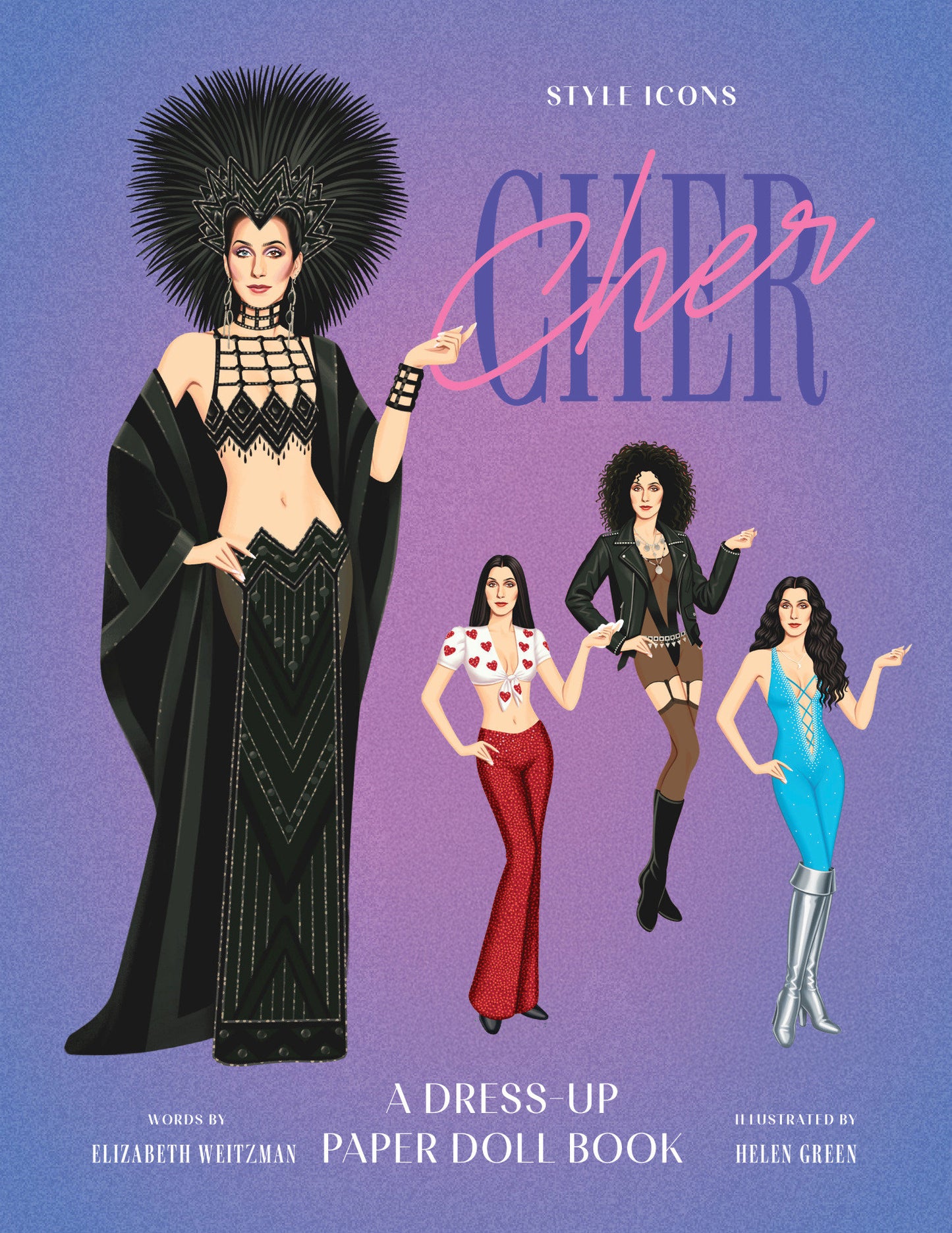 Style Icons: Cher - A dress-up paper doll book