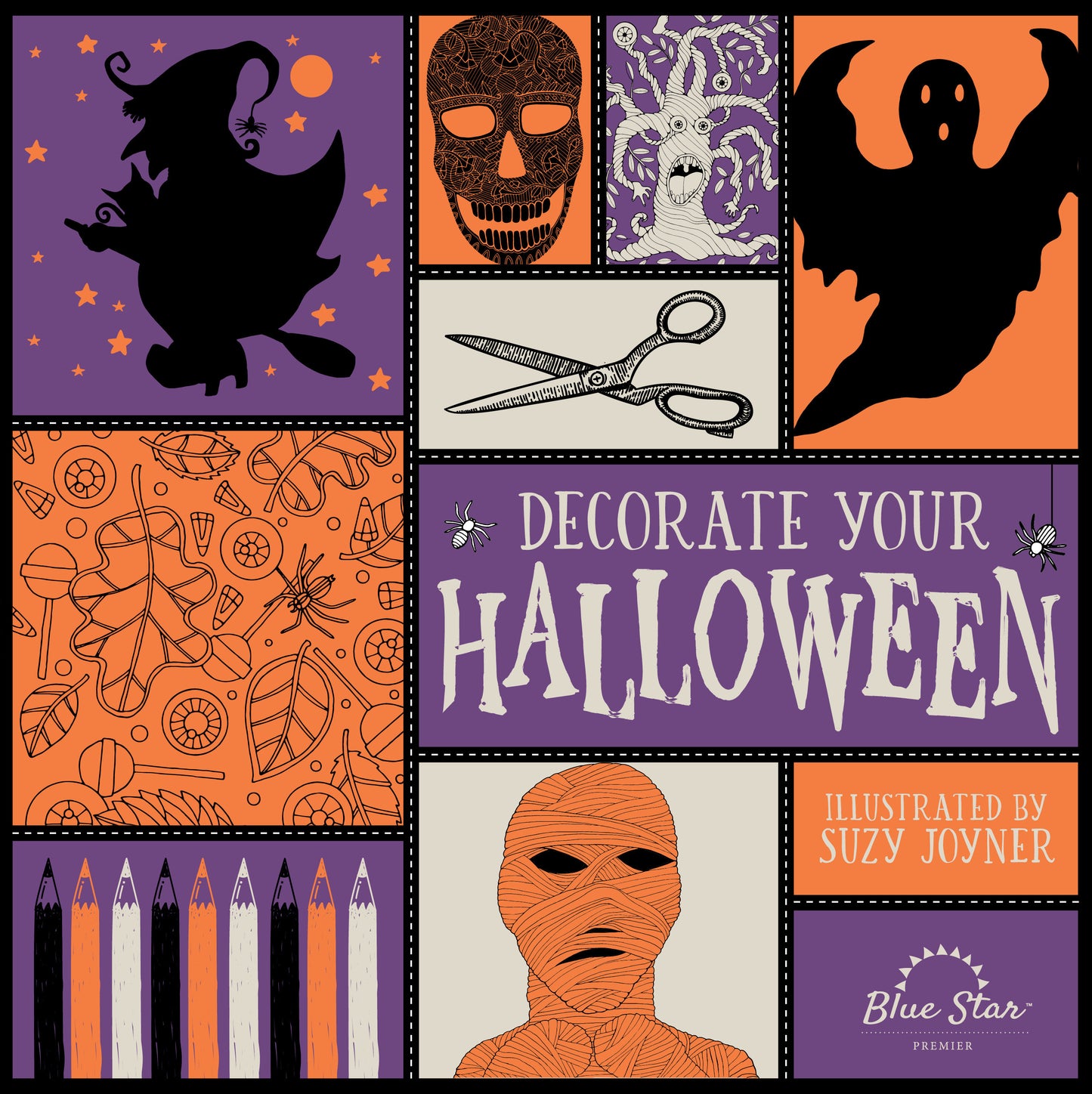 Decorate Your Halloween - An Adult Coloring Book of Halloween Crafts