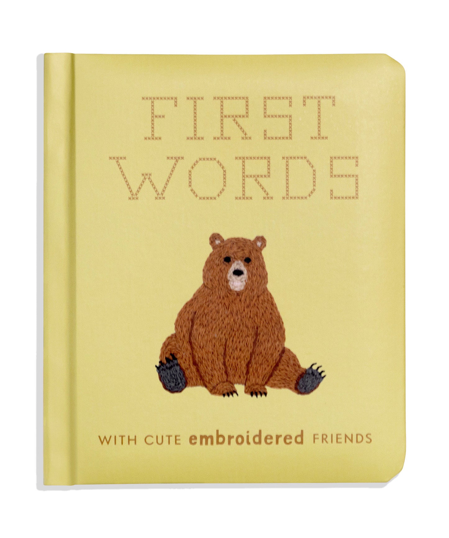 First Words with Cute Embroidered Friends - A Padded Board Book for Infants and Toddlers featuring First Words and Adorable Embroidery Pictures (First Words Board Books for Babies) (Book:3)