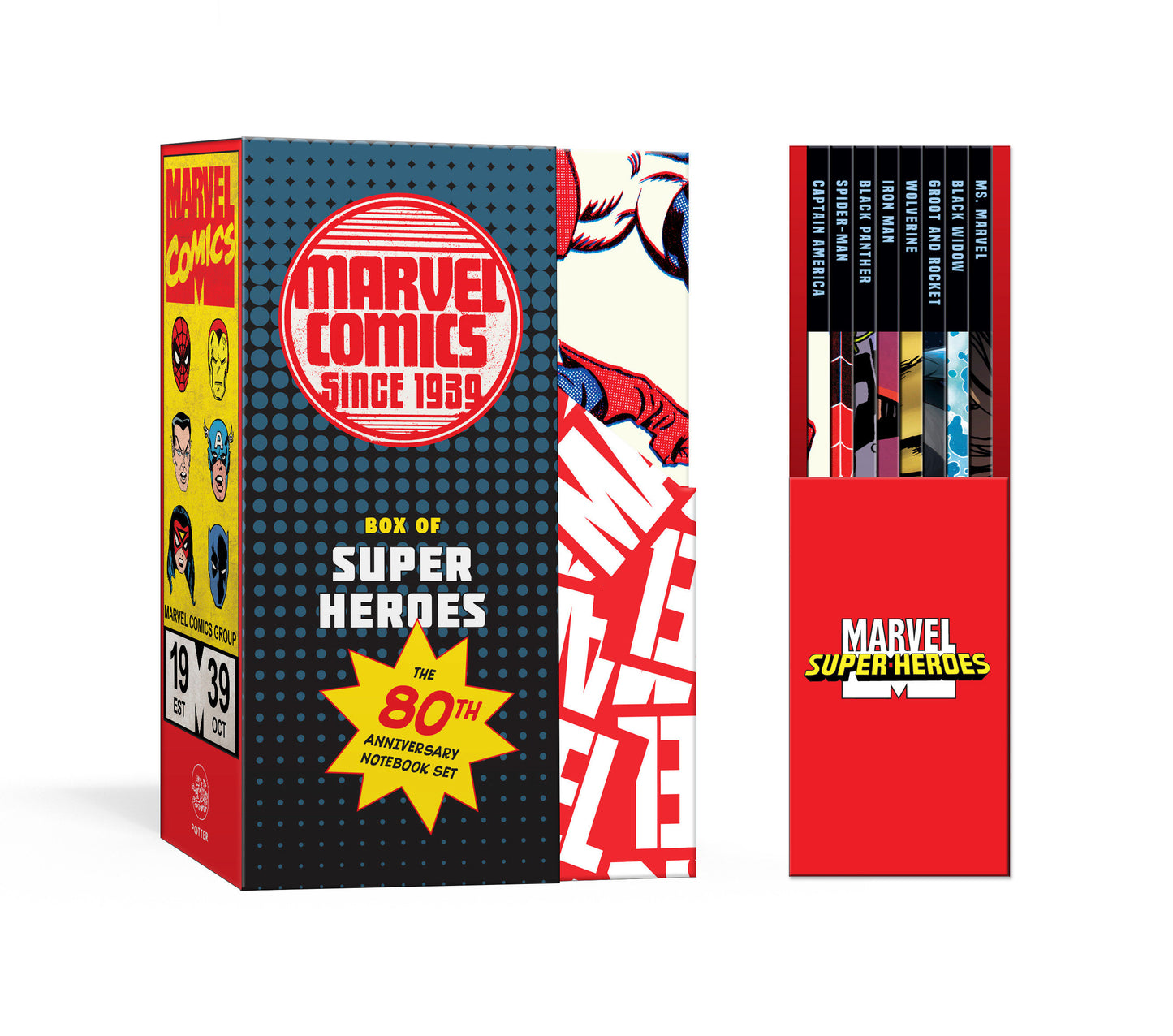 Marvel's Box of Super Heroes - The 80th Anniversary Mini Notebook Set