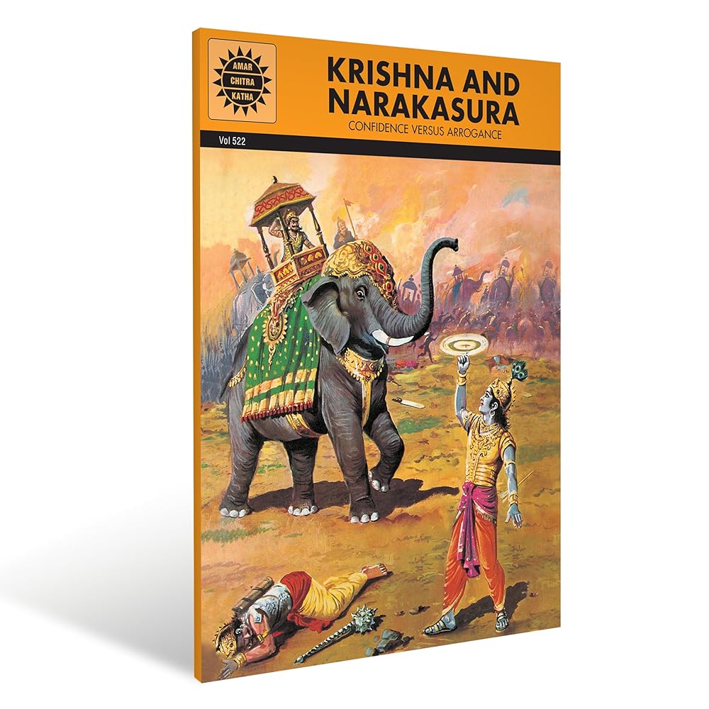 Krishna And Narakasura (Amar Chitra Katha) by Kamala Chandrakant, Anant Pai, M.N. Nangare