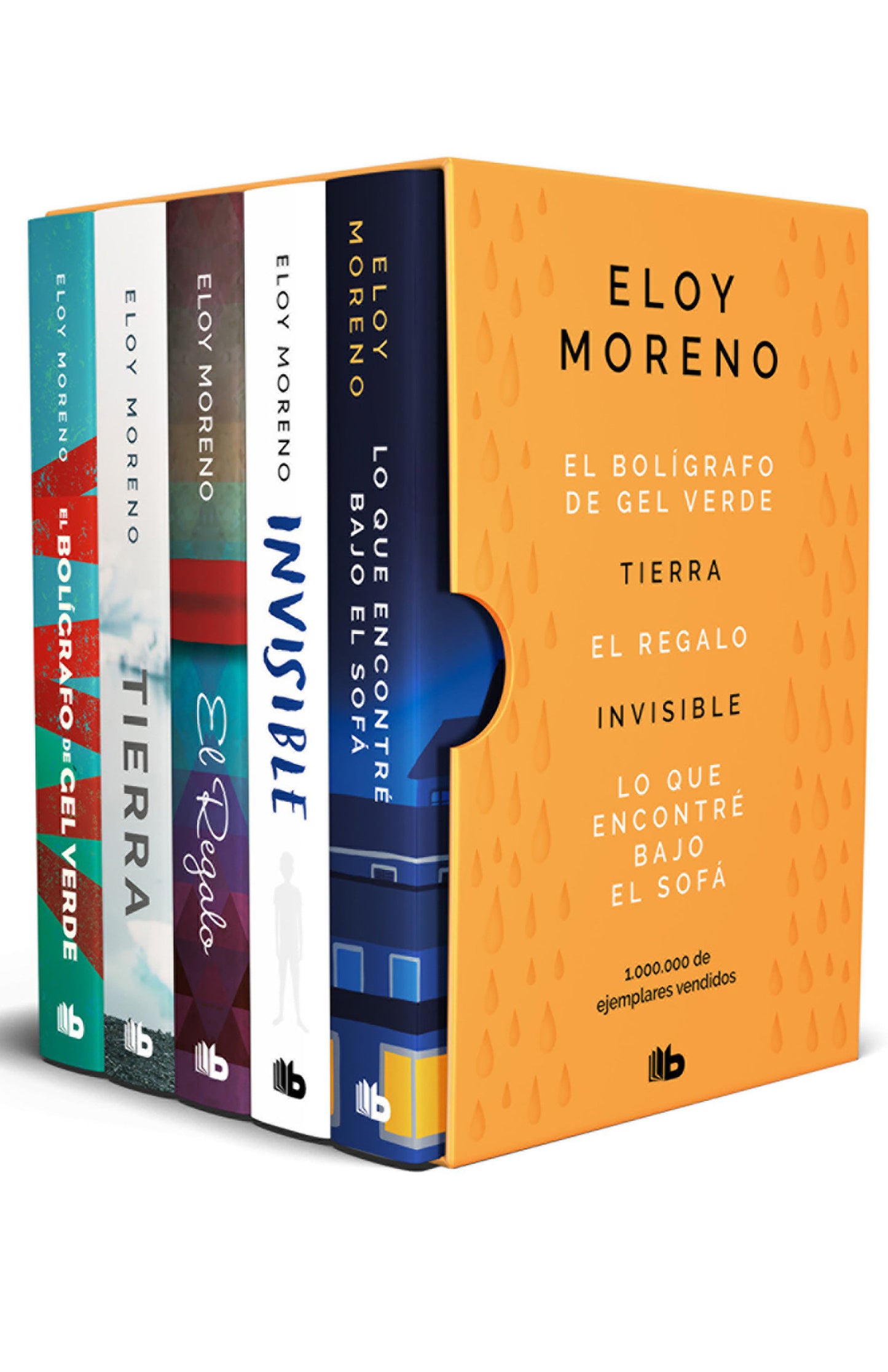 Estuche Eloy Moreno con: El bol�grafo de gel verde -Tierra - El regalo - Invisible - Lo que encontr� bajo el sof� / Eloy Moreno. Boxed Set