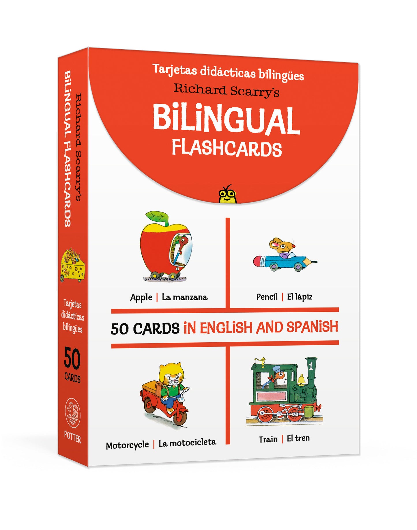 Richard Scarry's Bilingual Flashcards - 50 Cards in English and Spanish
