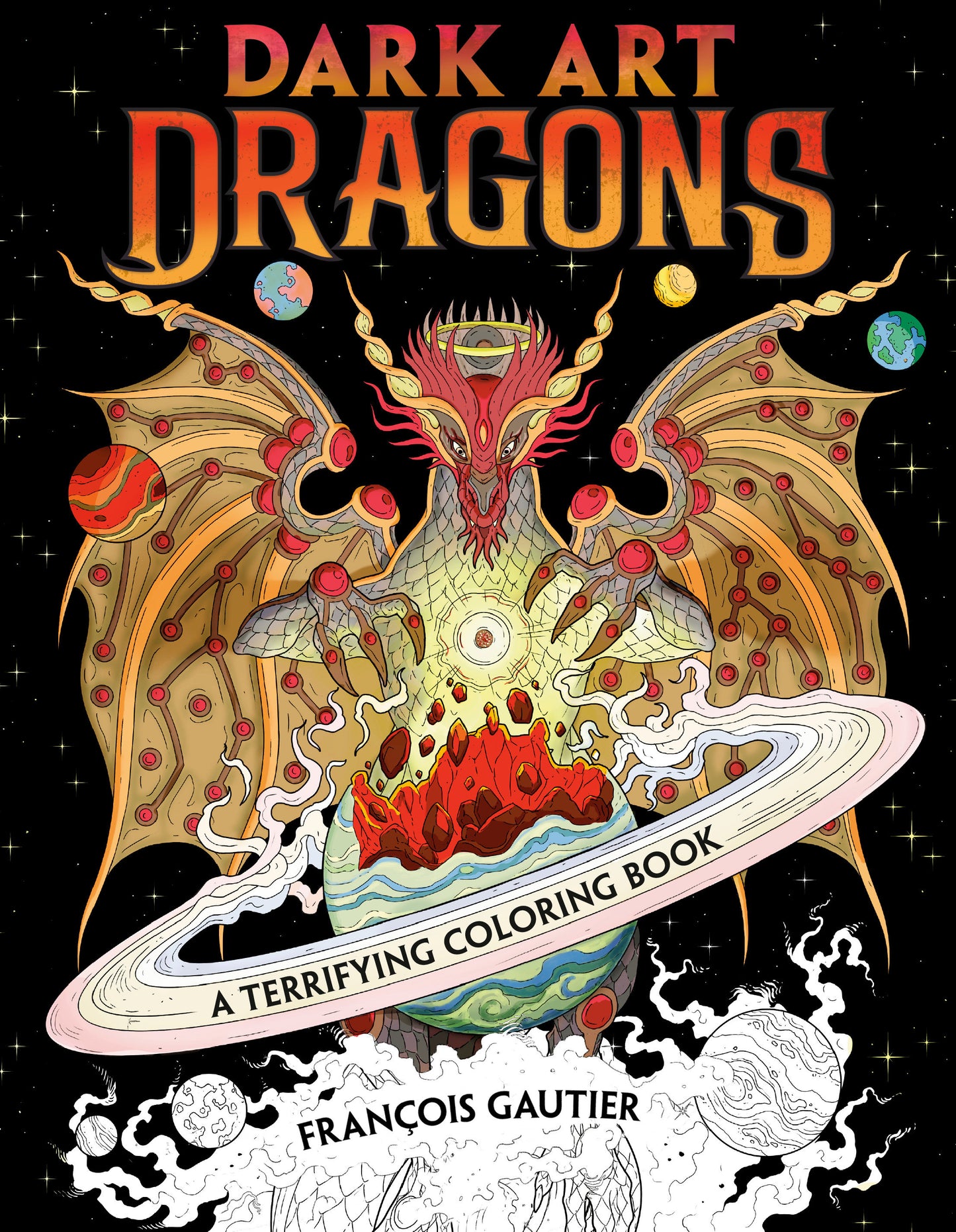 Dark Art Dragons - A Terrifying Coloring Book