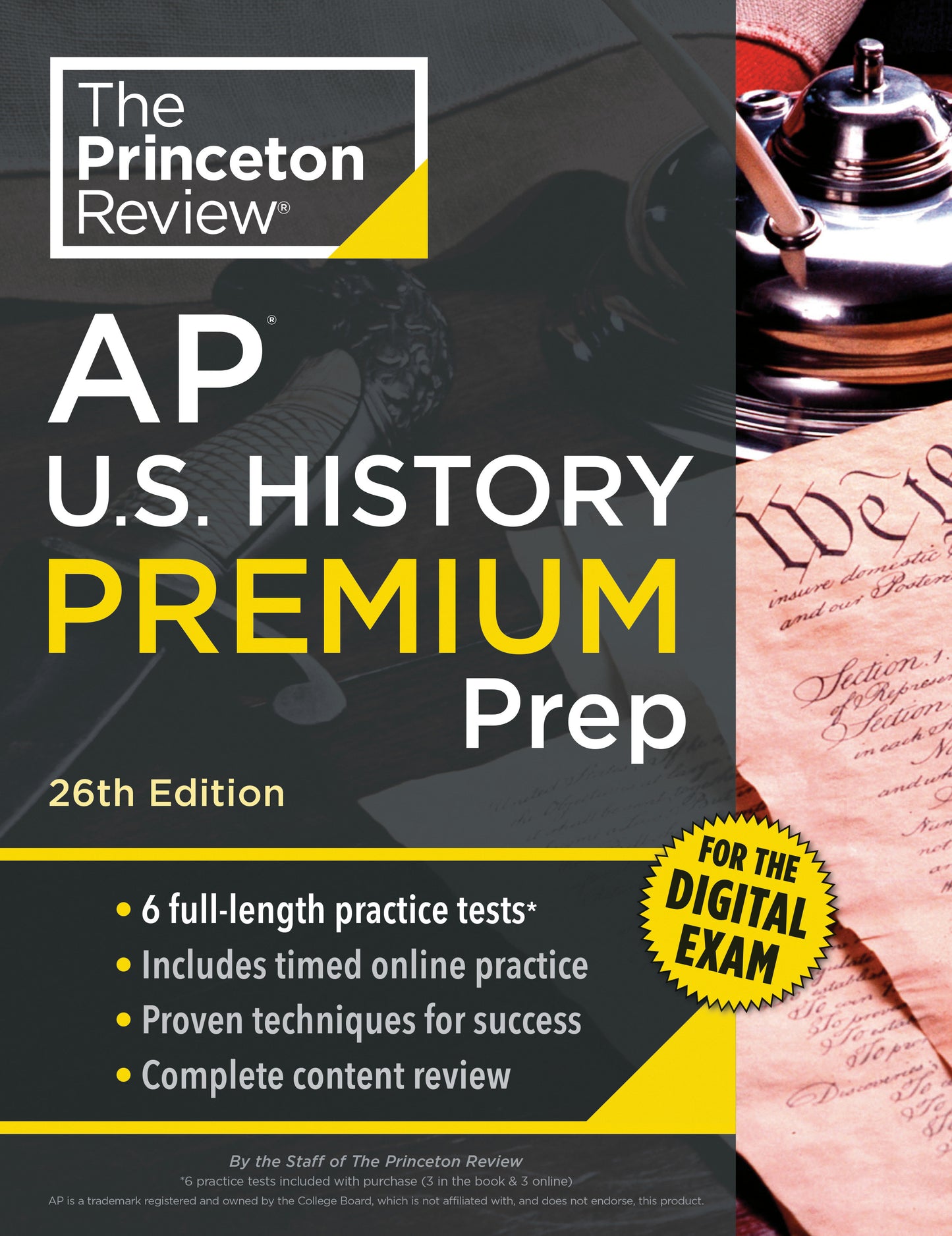 Princeton Review AP U.S. History Premium Prep, 26th Edition - 6 Practice Tests + Digital Practice Online + Content Review (College Test Preparation)