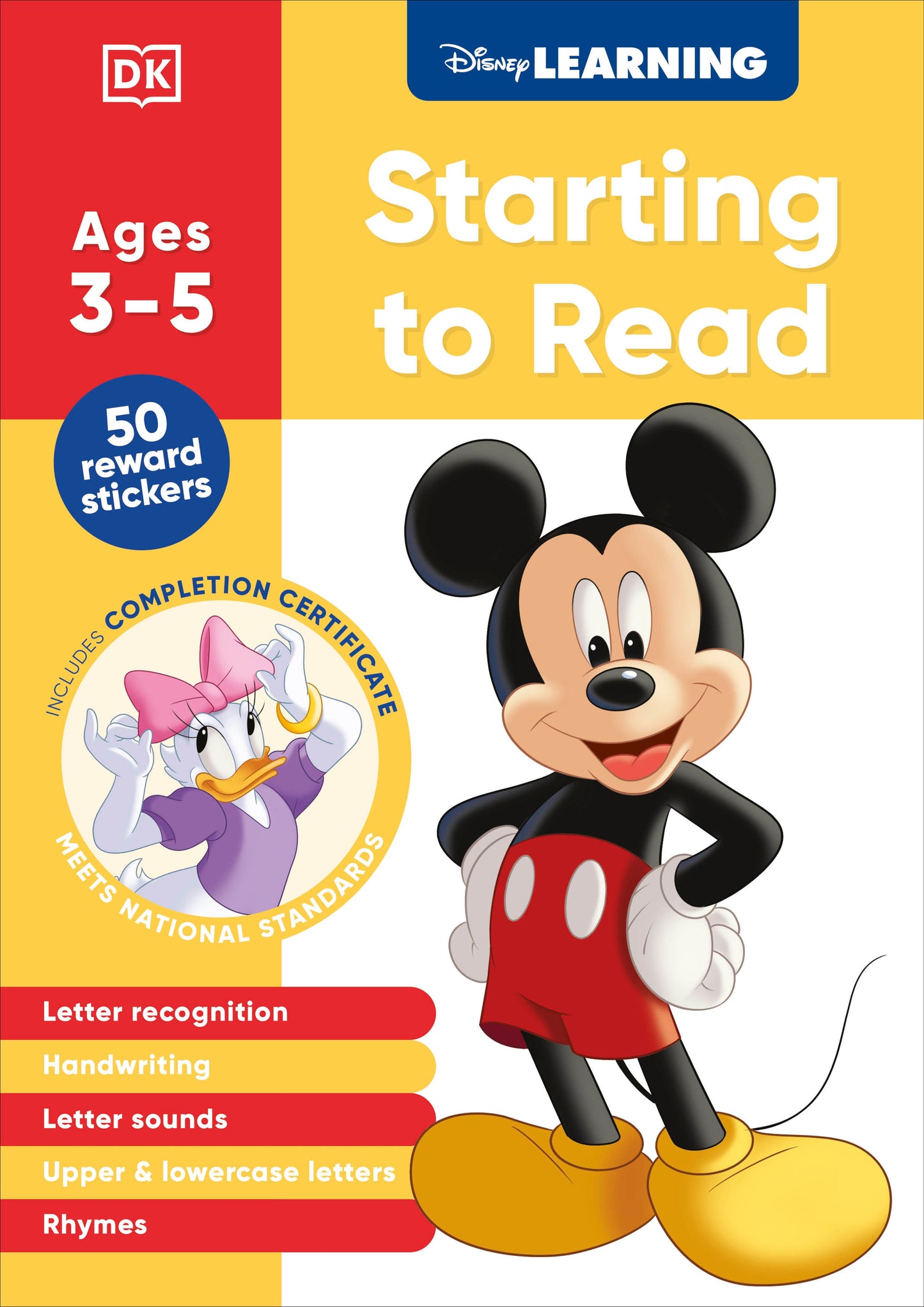 Disney Learning Starting to Read (Ages 3-5) - Preschool English Handwriting, Alphabet Workbook for Kids, Curriculum-Based (Disney Learning)