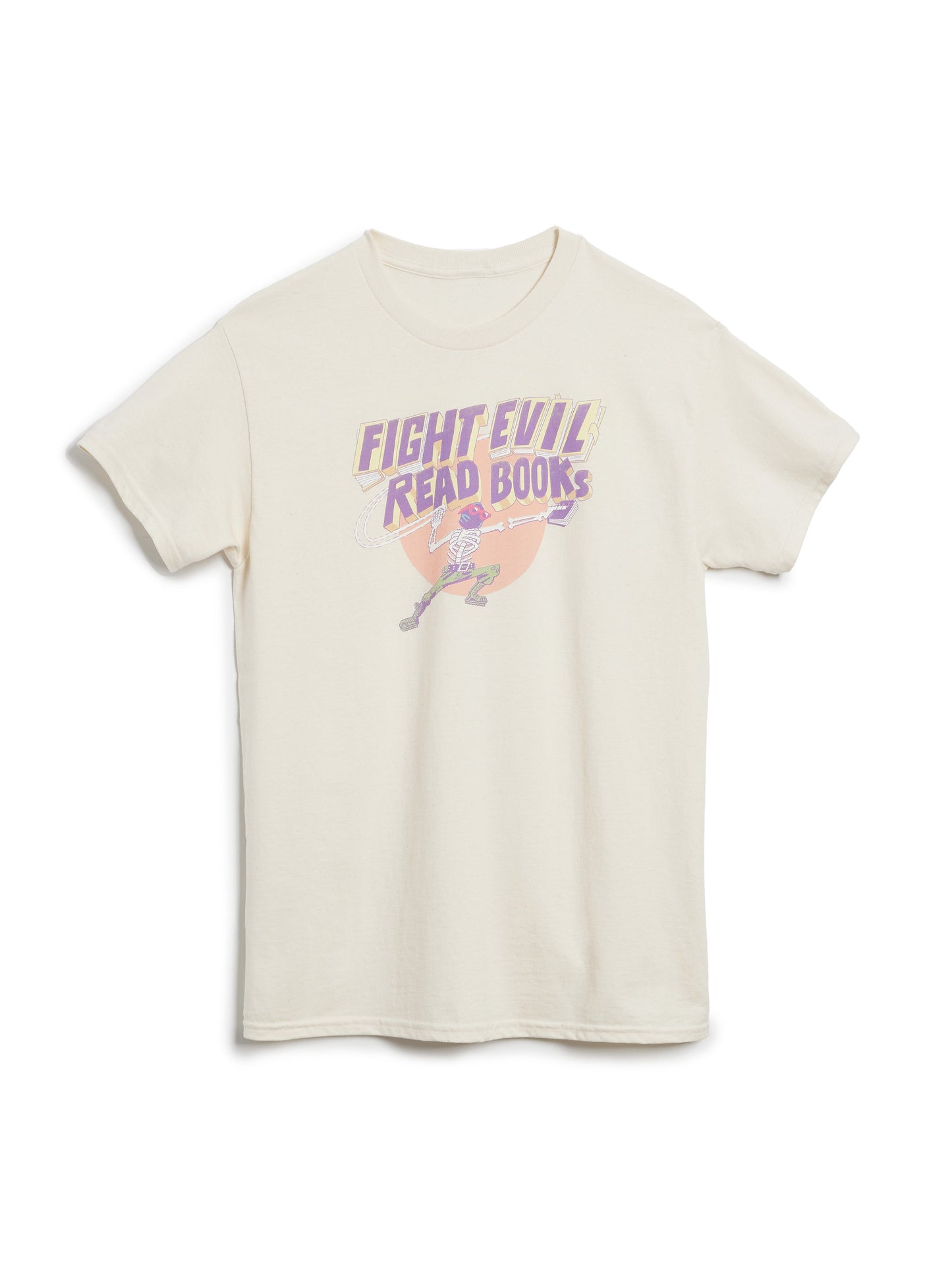 Fight Evil, Read Books: 2025 Design Unisex T-Shirt Medium