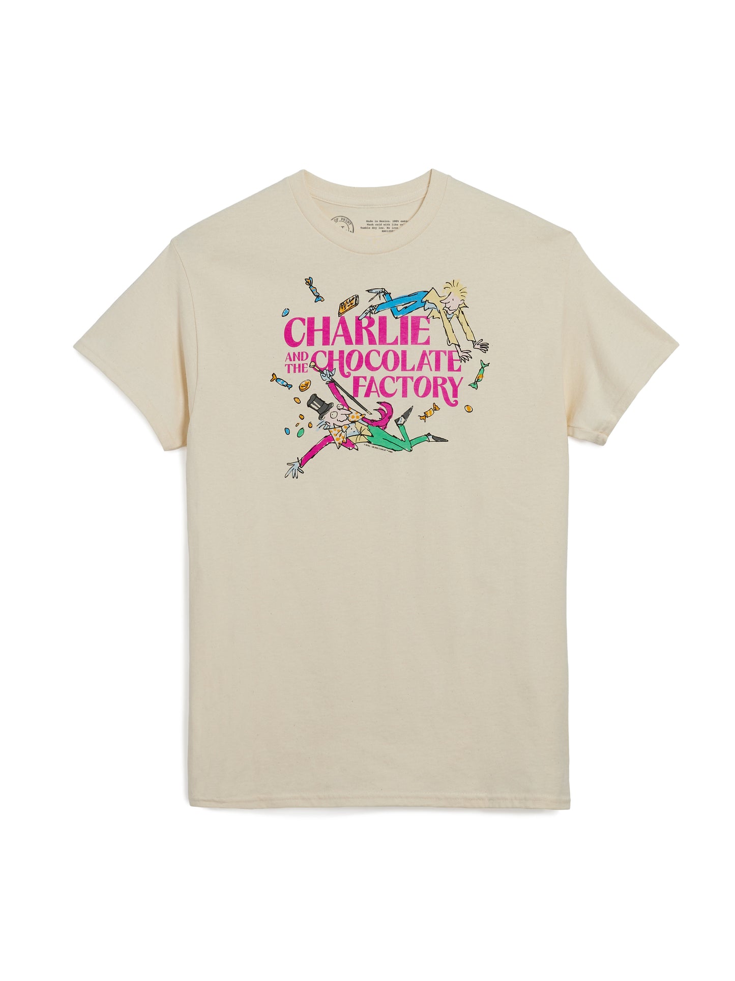 Roald Dahl's Charlie and the Chocolate Factory (Natural) Unisex T-Shirt XXX-Large