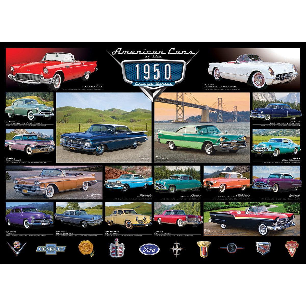 American Cars of the 1950s 1000 Piece Jigsaw Puzzle Eurographics