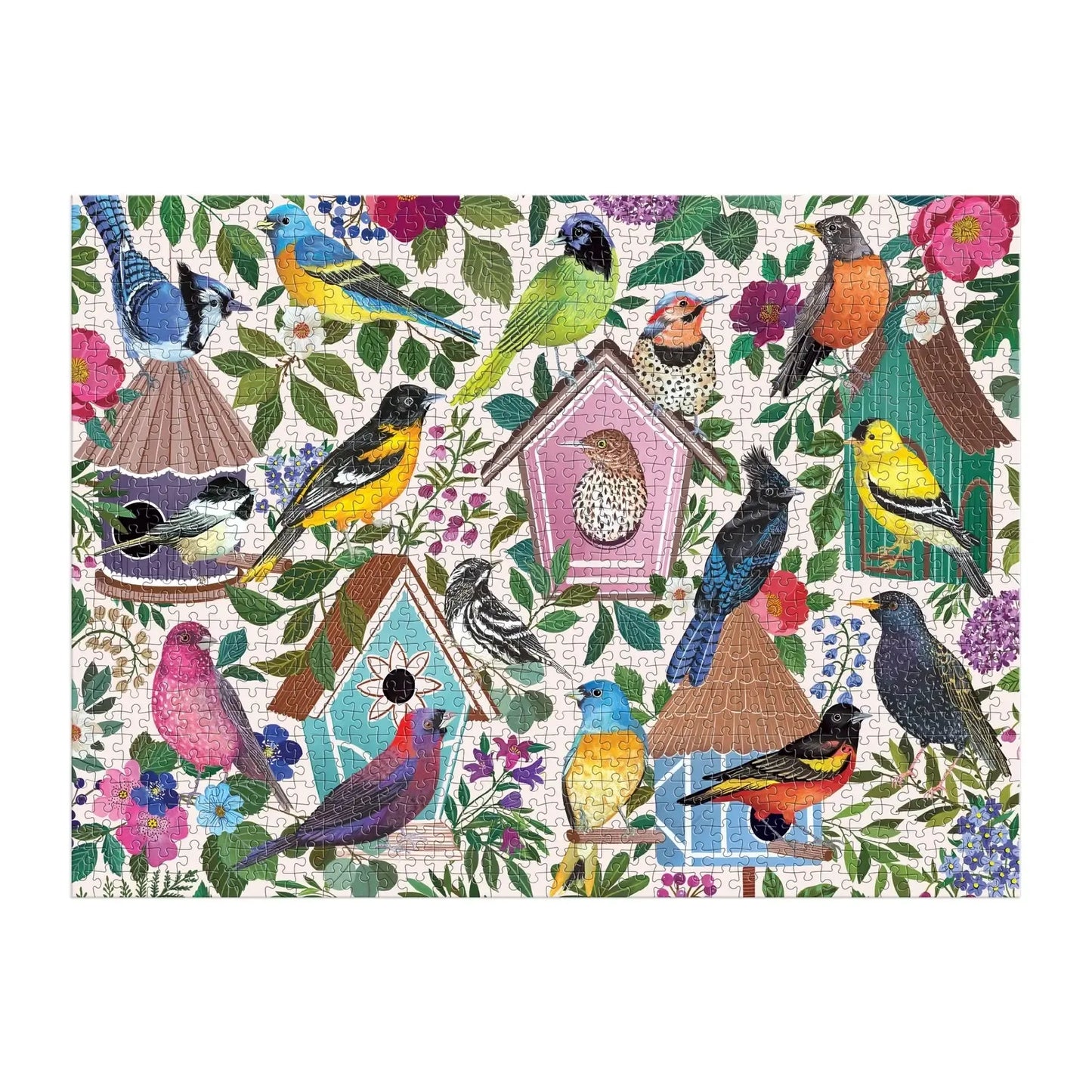 Birdhouse Lane 1000 Piece Jigsaw Puzzle Galison