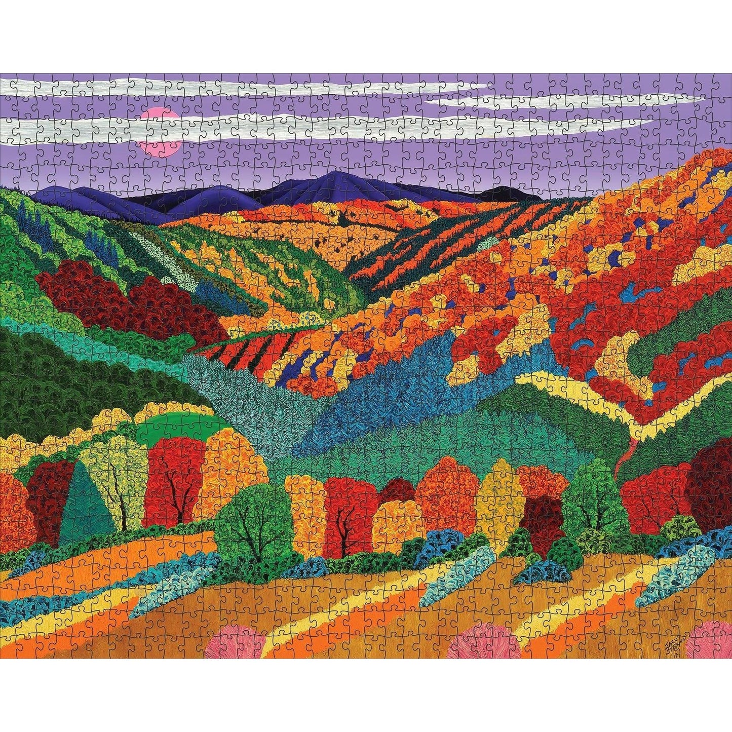 Catskill Moon 1000 Piece Jigsaw Puzzle Pomegranate