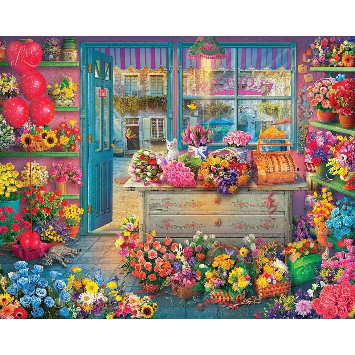 Flower Shop 1000 Piece Jigsaw Puzzle Springbok
