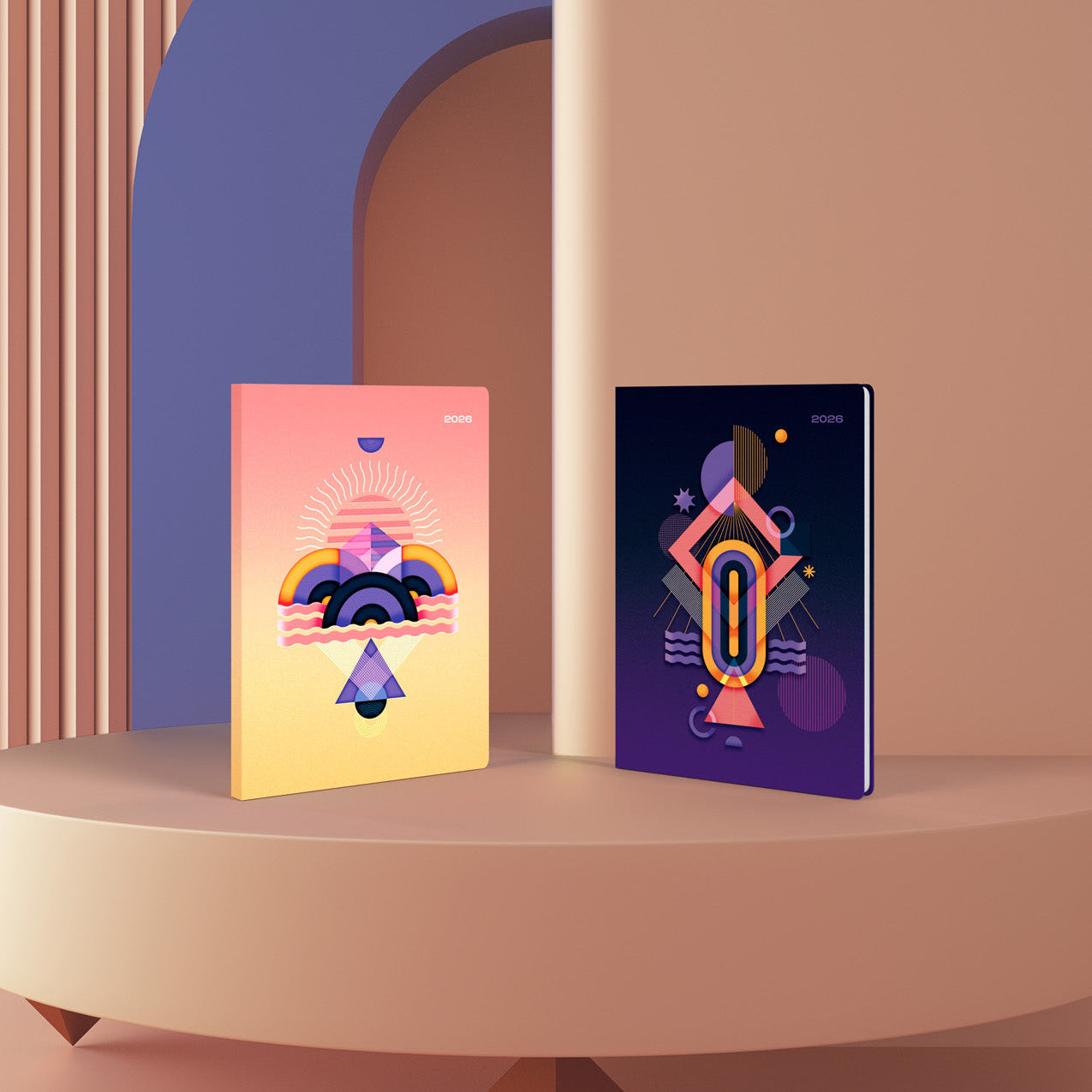 Irregular Geometrics- A5 Week-To-View - Diary - 2026 Calendar Year Planner