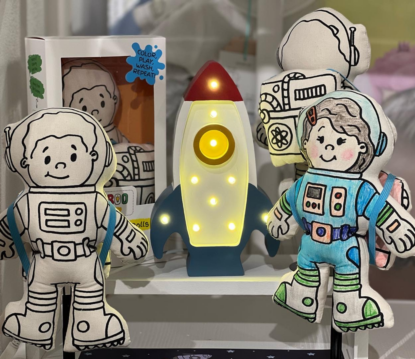 Kiboo Kids Space Explorer: Girl Astronaut Doll with Mini Space Pack - Educational and Imaginative Play Toy