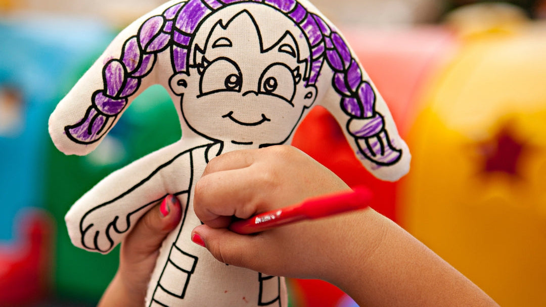Kiboo Kids - Girl with Braids Coloring Set