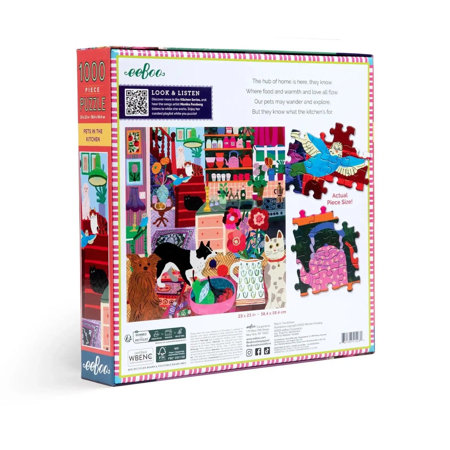Pets in the Kitchen 1000 Piece Jigsaw Puzzle eeBoo