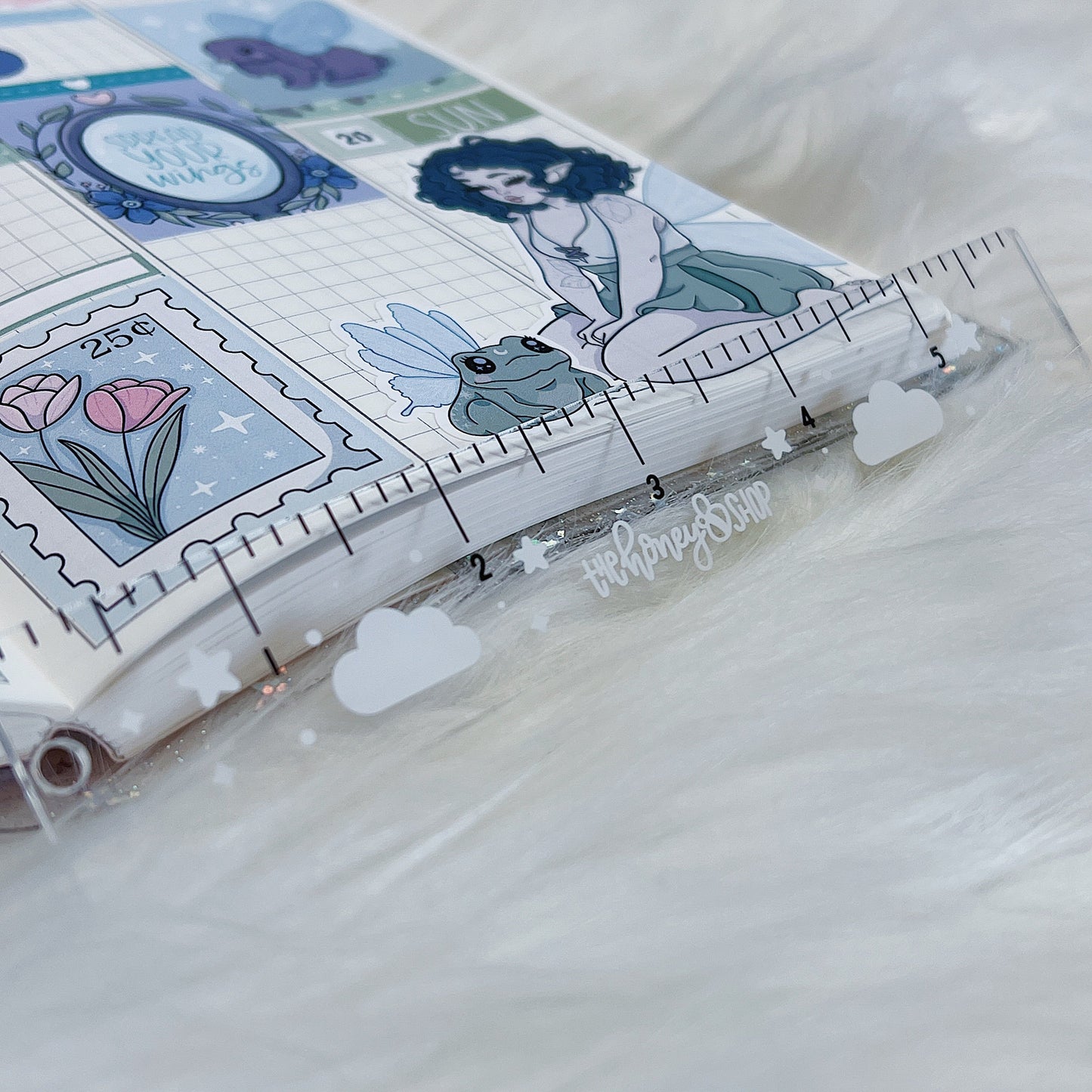 6" Inch Printed Clear Acrylic Ruler