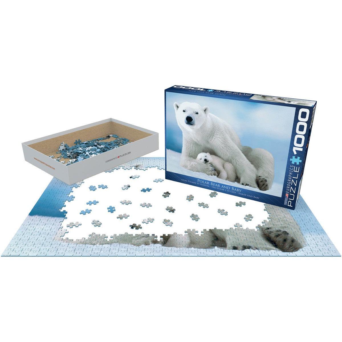 Polar Bear & Baby 1000 Piece Jigsaw Puzzle Eurographics