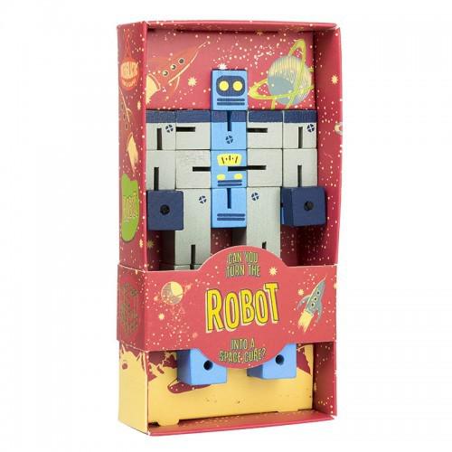Robot to Cube 3D Puzzle Professor Puzzle